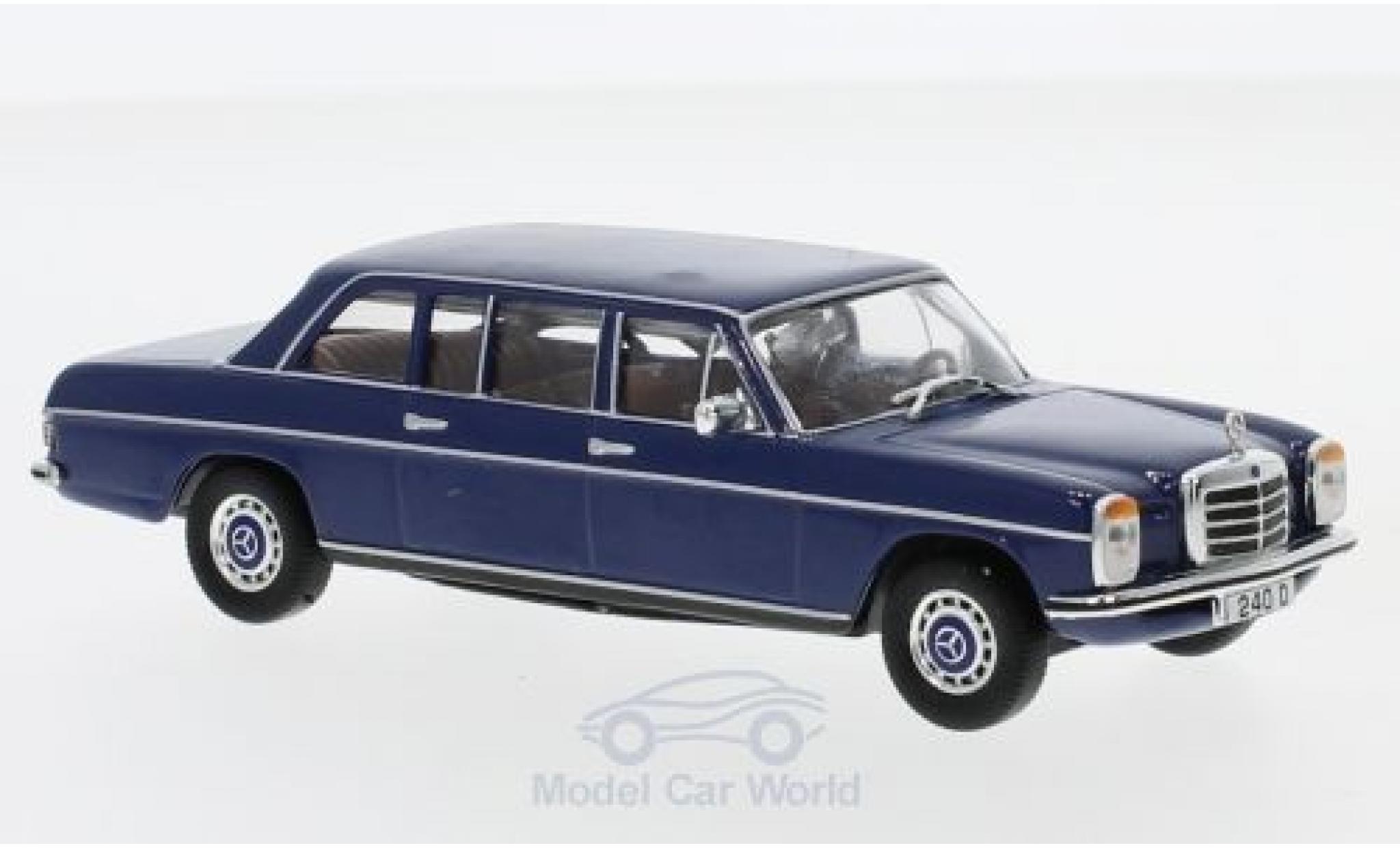 Mercedes 240 1/43 SpecialC D (V115) blu 1973 ohne Vitrine modellino in miniatura