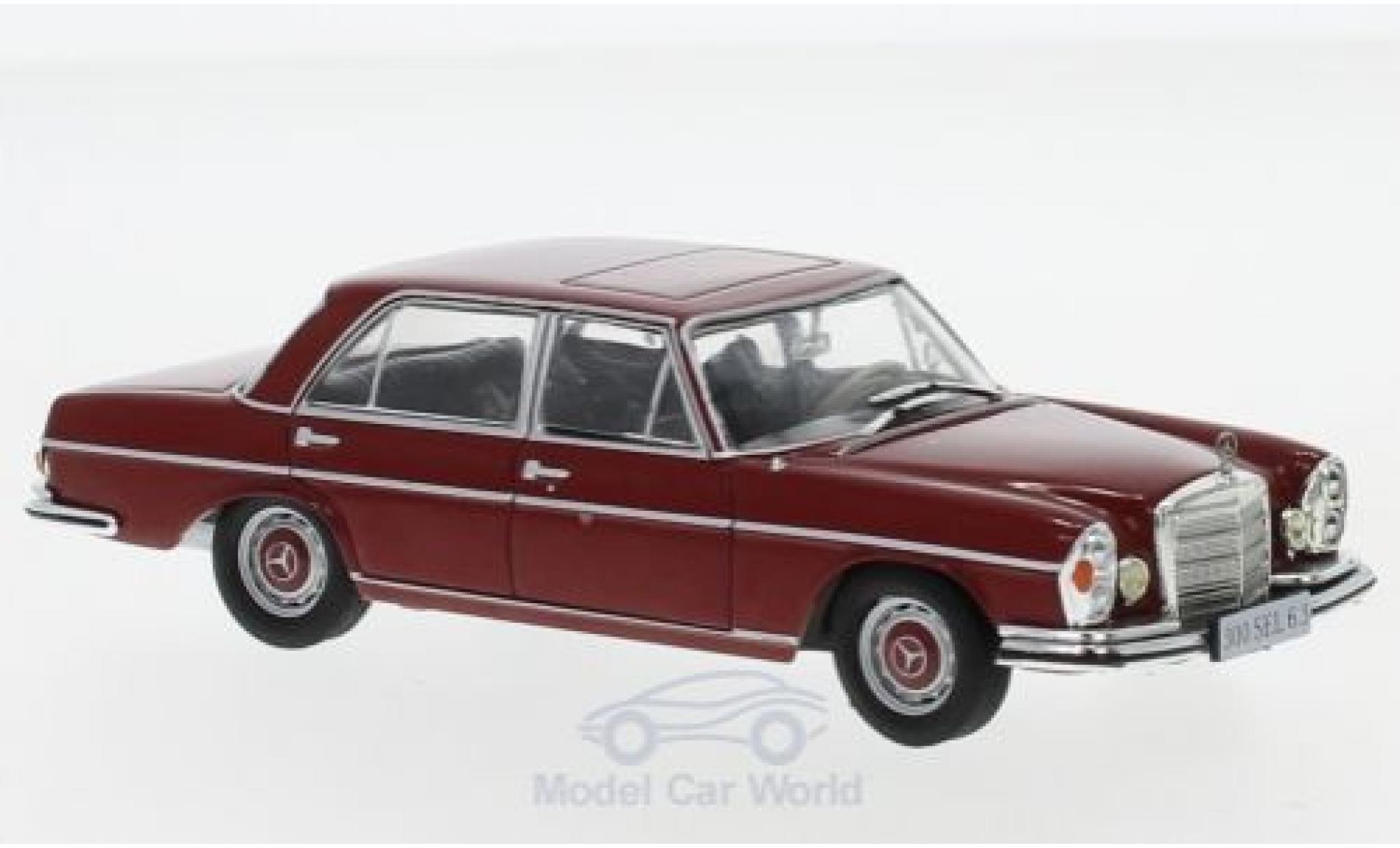 Mercedes 300 1/43 SpecialC SEL 6.3 (W109) rosso 1968 ohne Vitrine modellino in miniatura