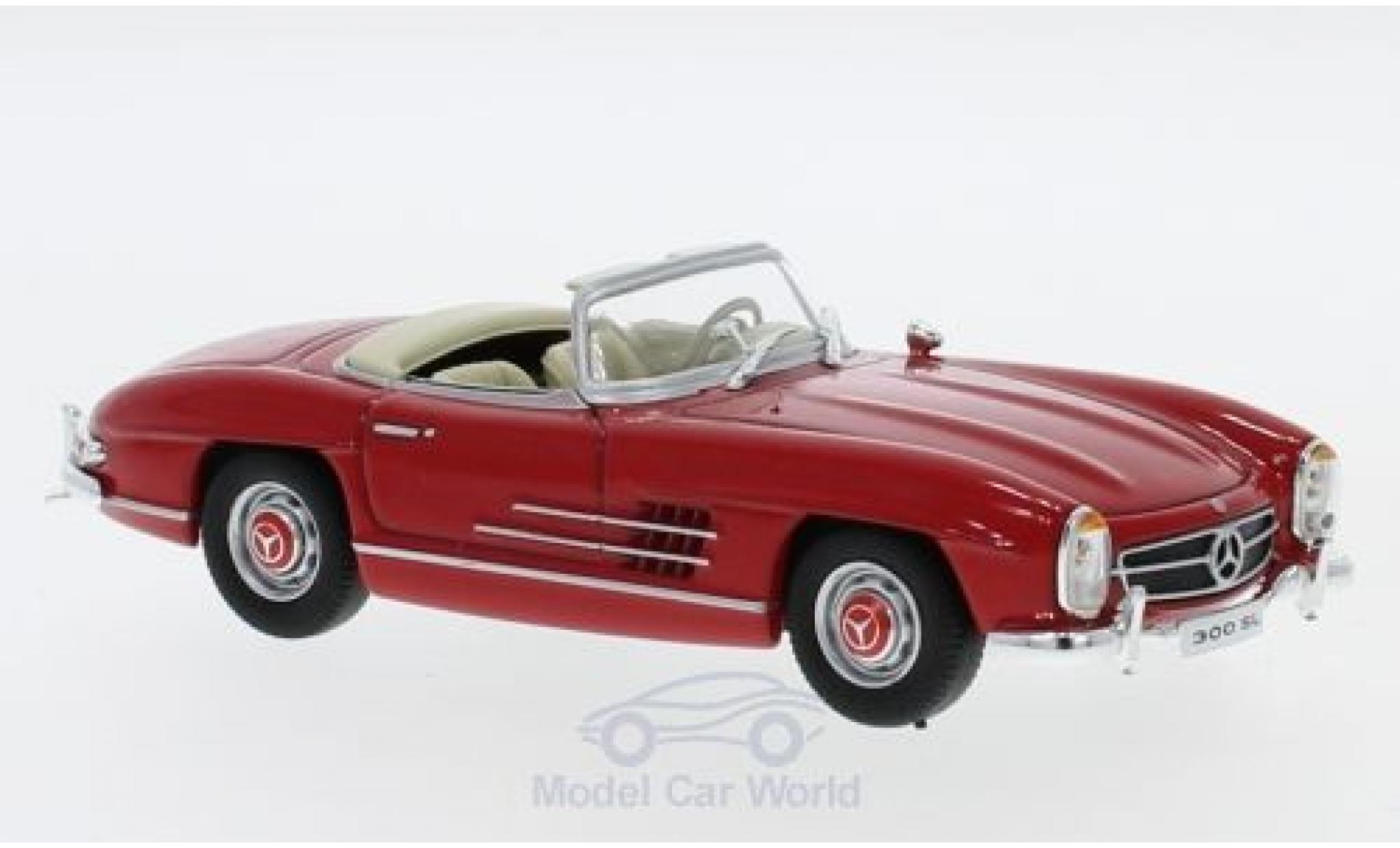 Mercedes 300 1/43 SpecialC SL Roadster (W198) rosso 1957 ohne Vitrine modellino in miniatura