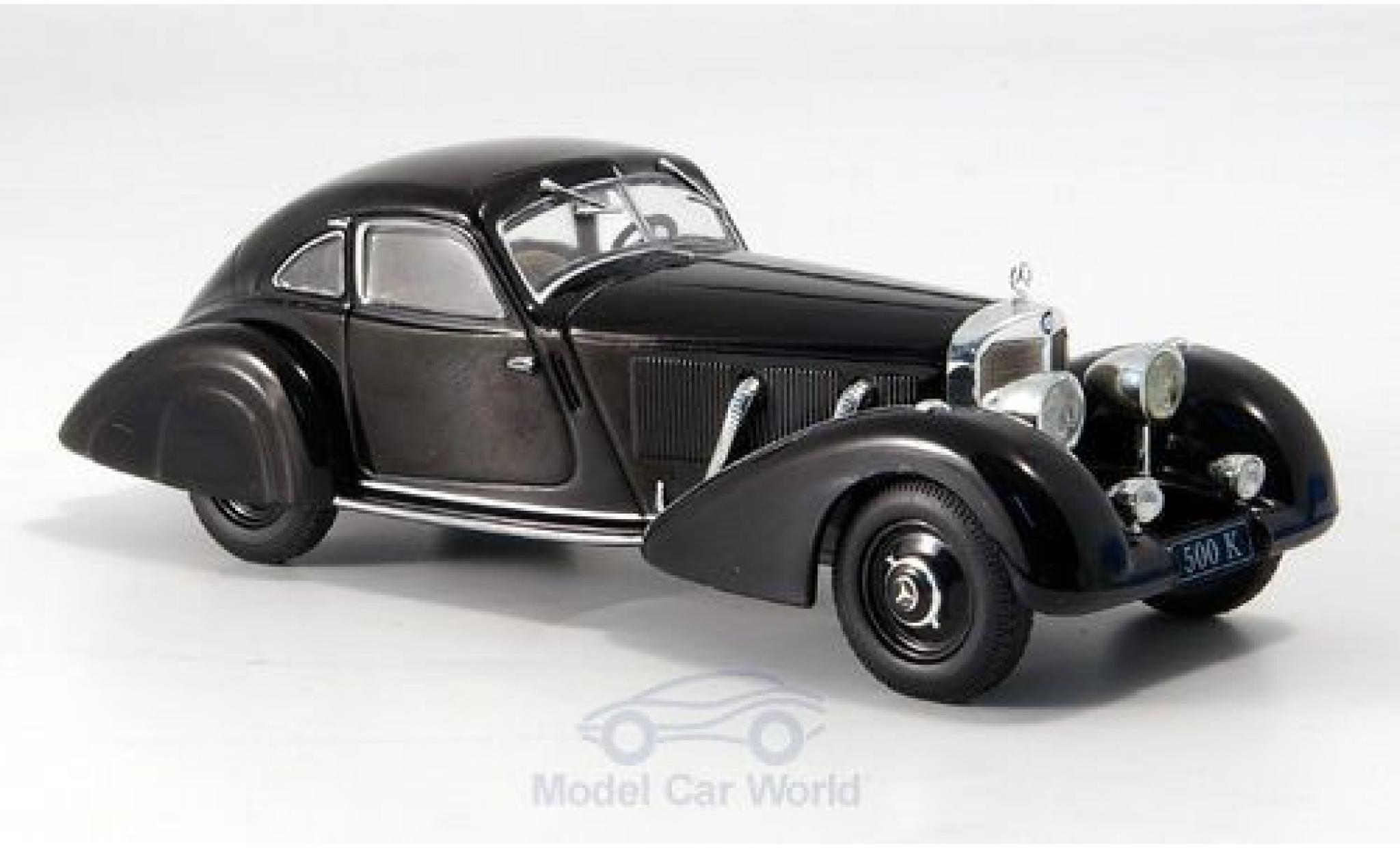 Mercedes 500 1/43 SpecialC K Autobahnkurier nero 1934 ohne Vitrine modellino in miniatura