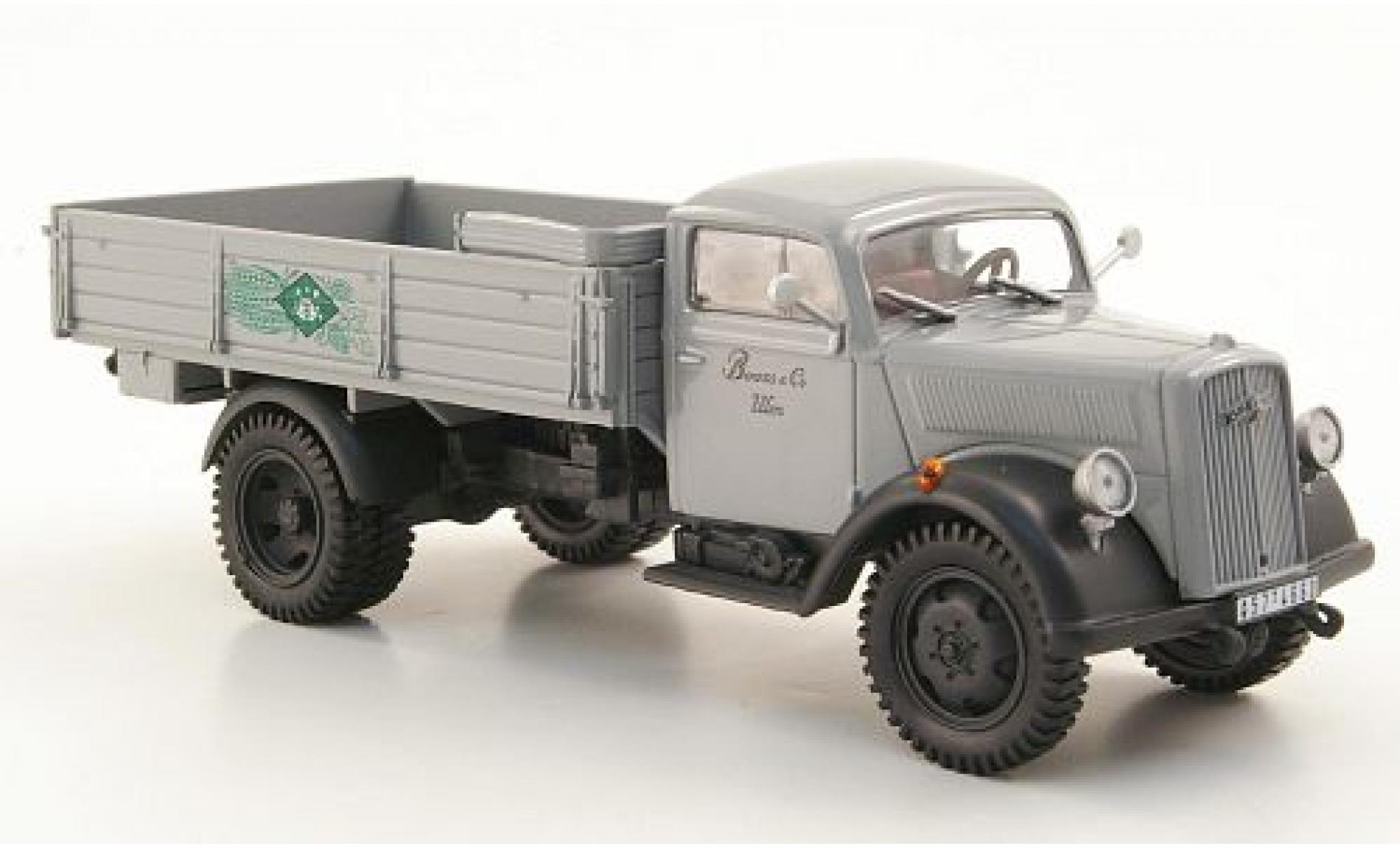 Opel Blitz 1/43 SpecialC Pritsche grigio 1952 sans Vitrine modellino in miniatura