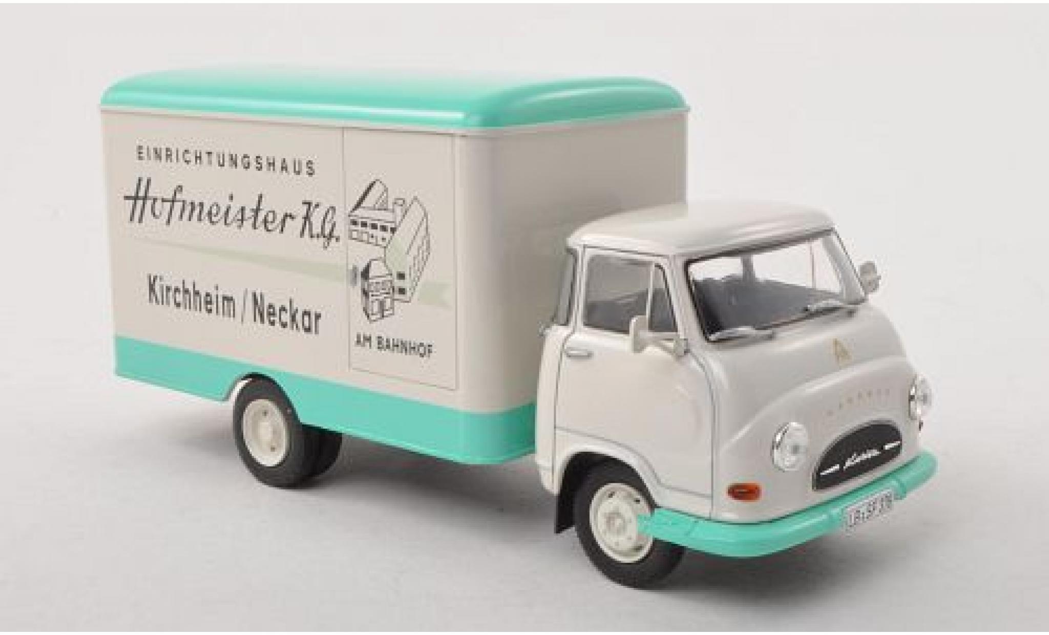 Hanomag Kurier 1/43 SpecialC Kasten Einrichtungshaus Hofmeister 1960 sans Vitrine modellino in miniatura