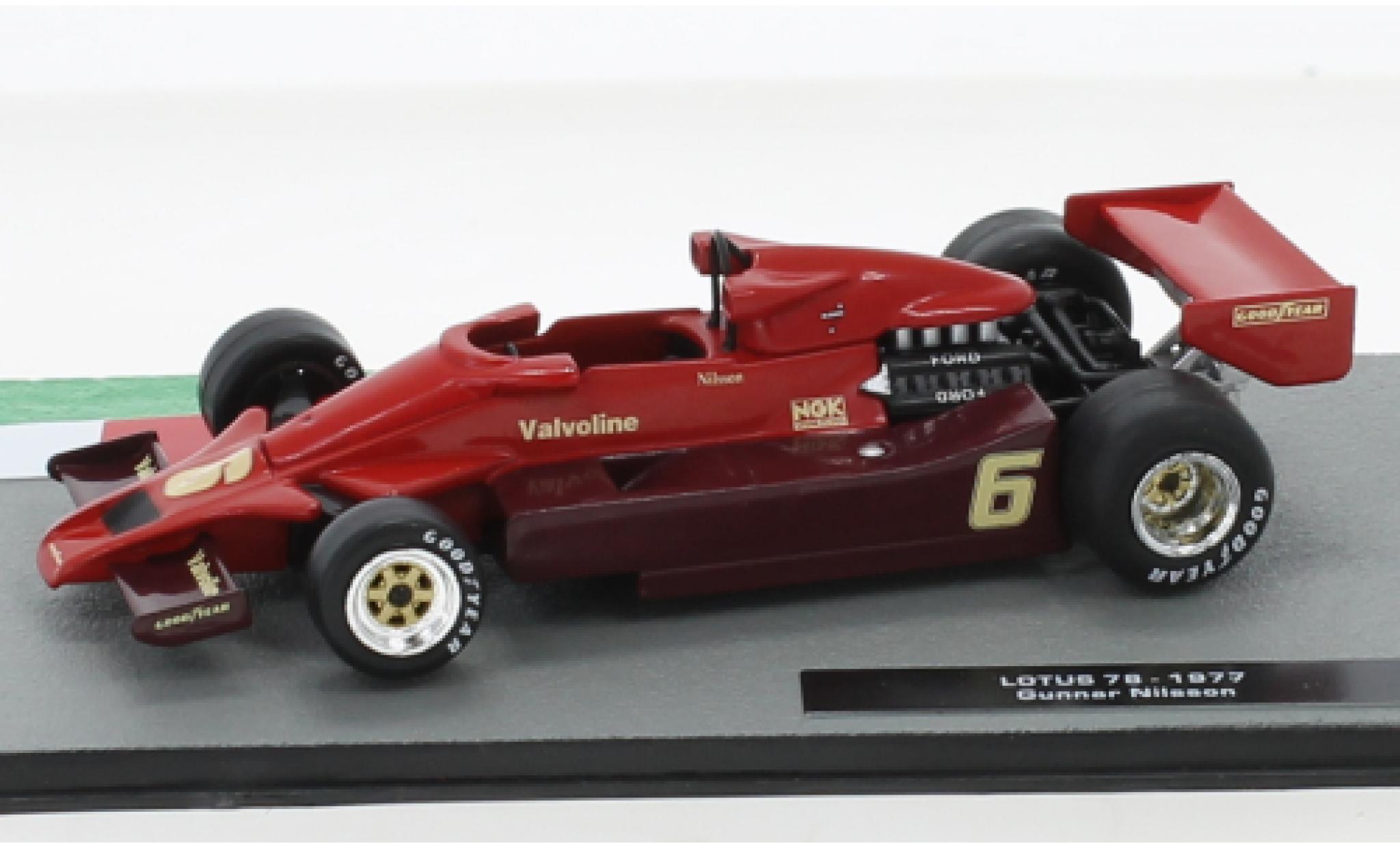 Lotus 78 1/43 SpecialC No.6 Formel 1 1977 modellino in miniatura