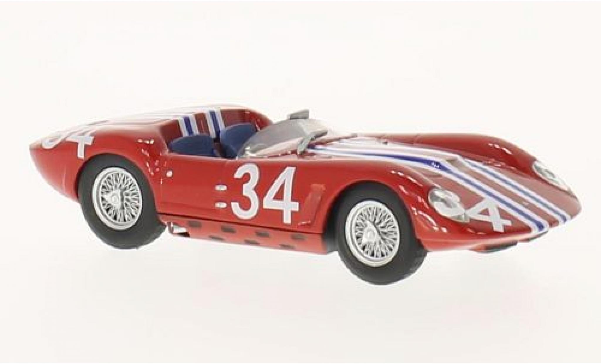 Maserati Tipo 1/43 SpecialC 61 Drogo RHD No.34 GP Reims 1963 L.Casner sans Vitrine modellino in miniatura