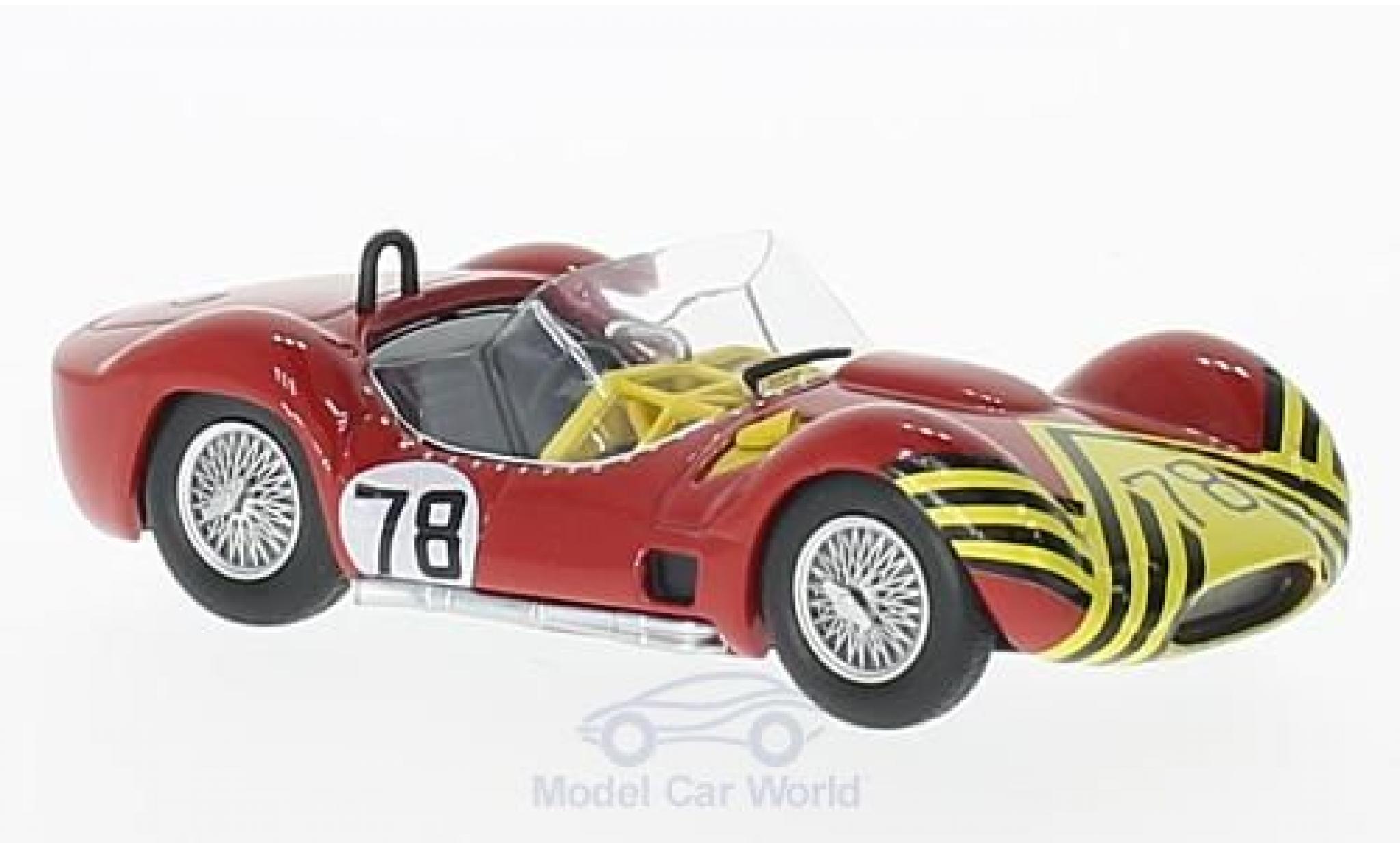 Maserati Tipo 1/43 SpecialC 61 RHD No.78 Nassau Trophy 1961 B.Schroeder ohne Vitrine modellino in miniatura