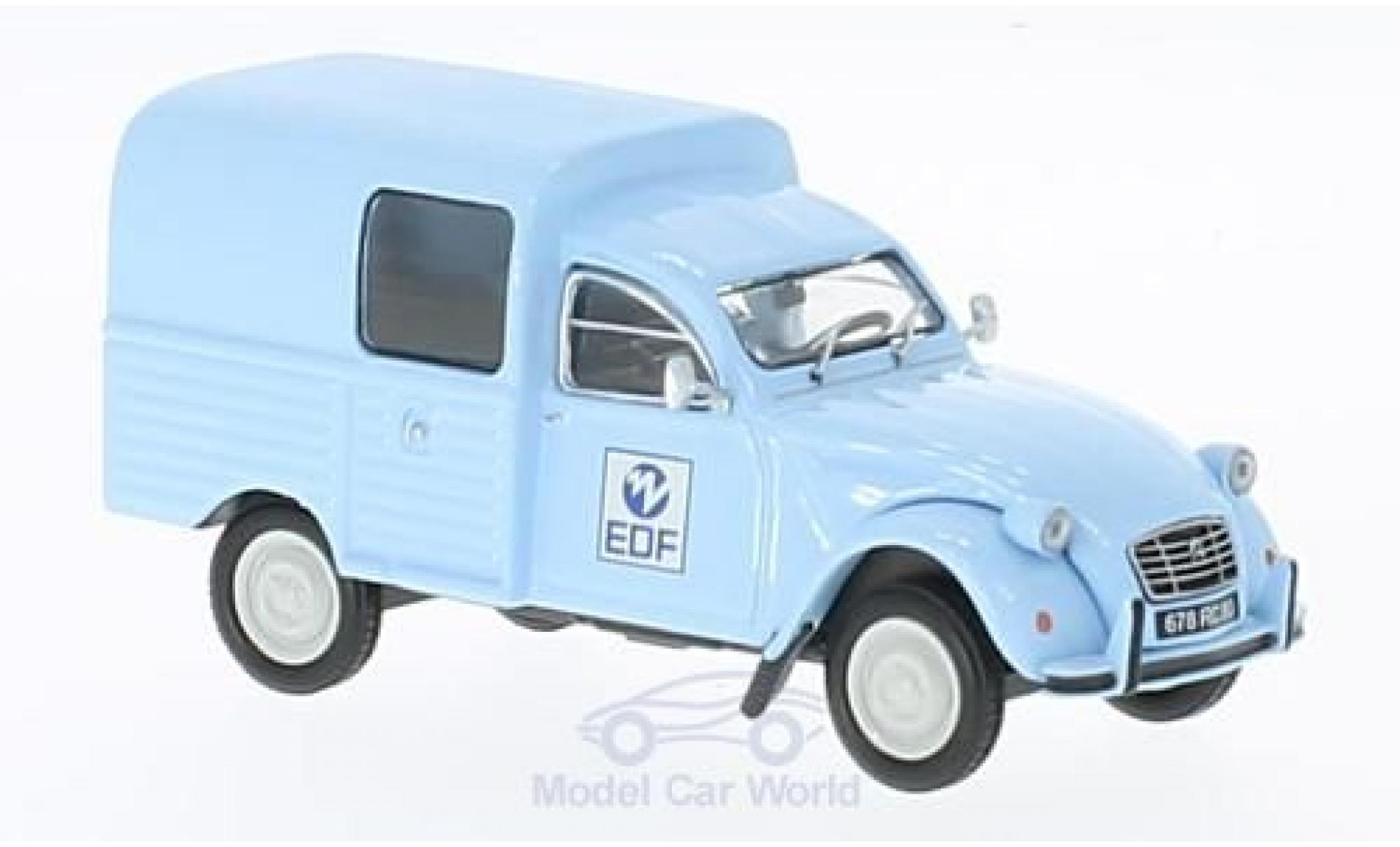 Citroen 2CV 1/43 SpecialC AKS 400 EDF / GDF mit Figur modellino in miniatura