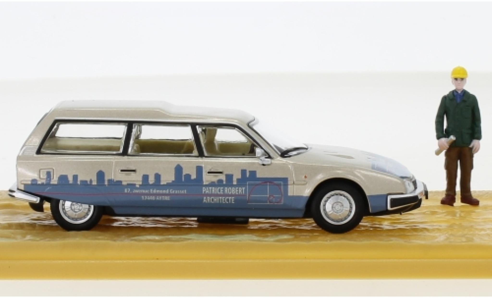 Citroen CX 1/43 SpecialC Break Patrice Robert Architecte mit Figur ohne Vitrine modellino in miniatura