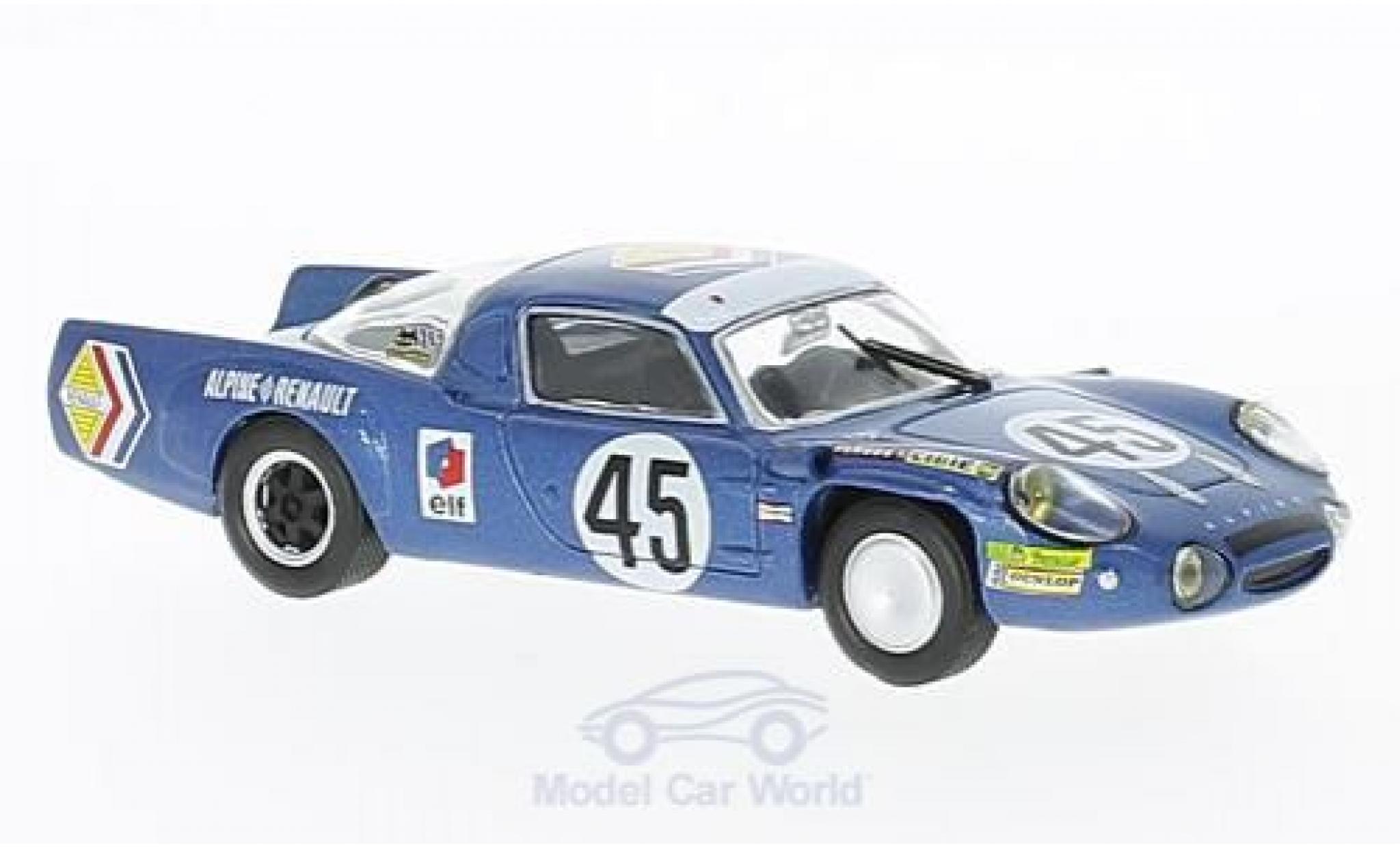Alpine A210 1/18 SpecialC Renault A 210 No.45 Société des Automobiles 24h Le Mans 1969 J-C.Killy/B.Wollek modellino in miniatura