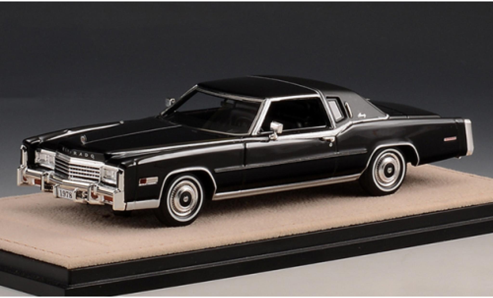 Cadillac Eldorado 1/43 Stamp Models Biarritz nero 1978 modellino in miniatura