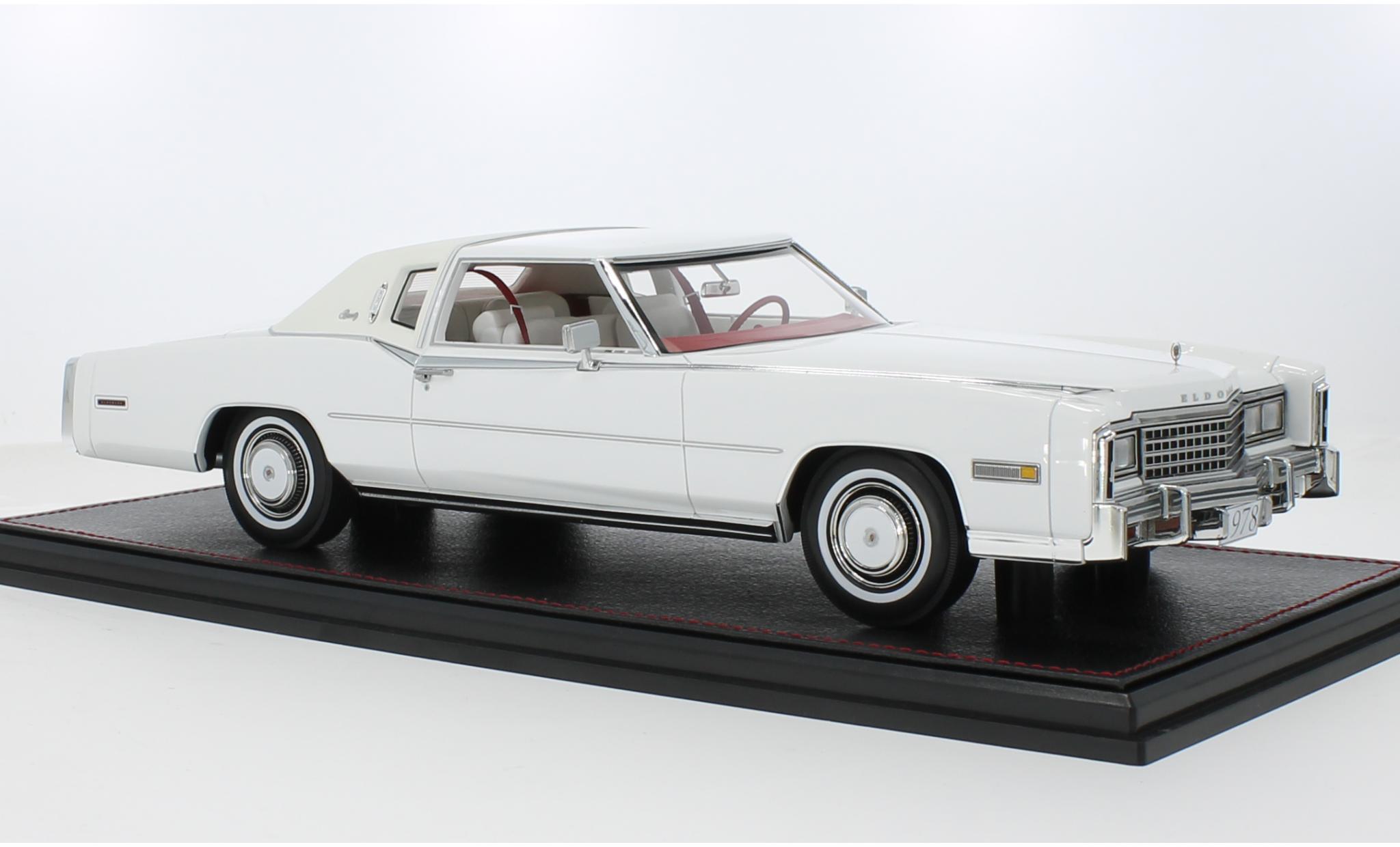 Cadillac Eldorado 1/18 Stamp Models Biarritz weiss 1978 1:18 modellino in miniatura