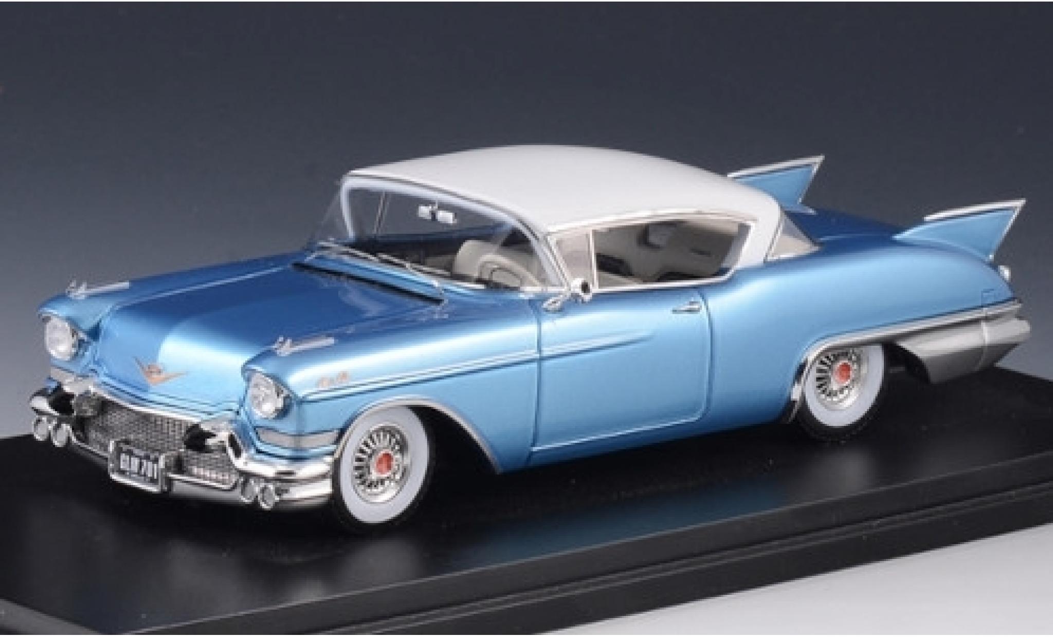Cadillac Eldorado 1/43 Stamp Models Seville metallico blu/bianco 1957 modellino in miniatura