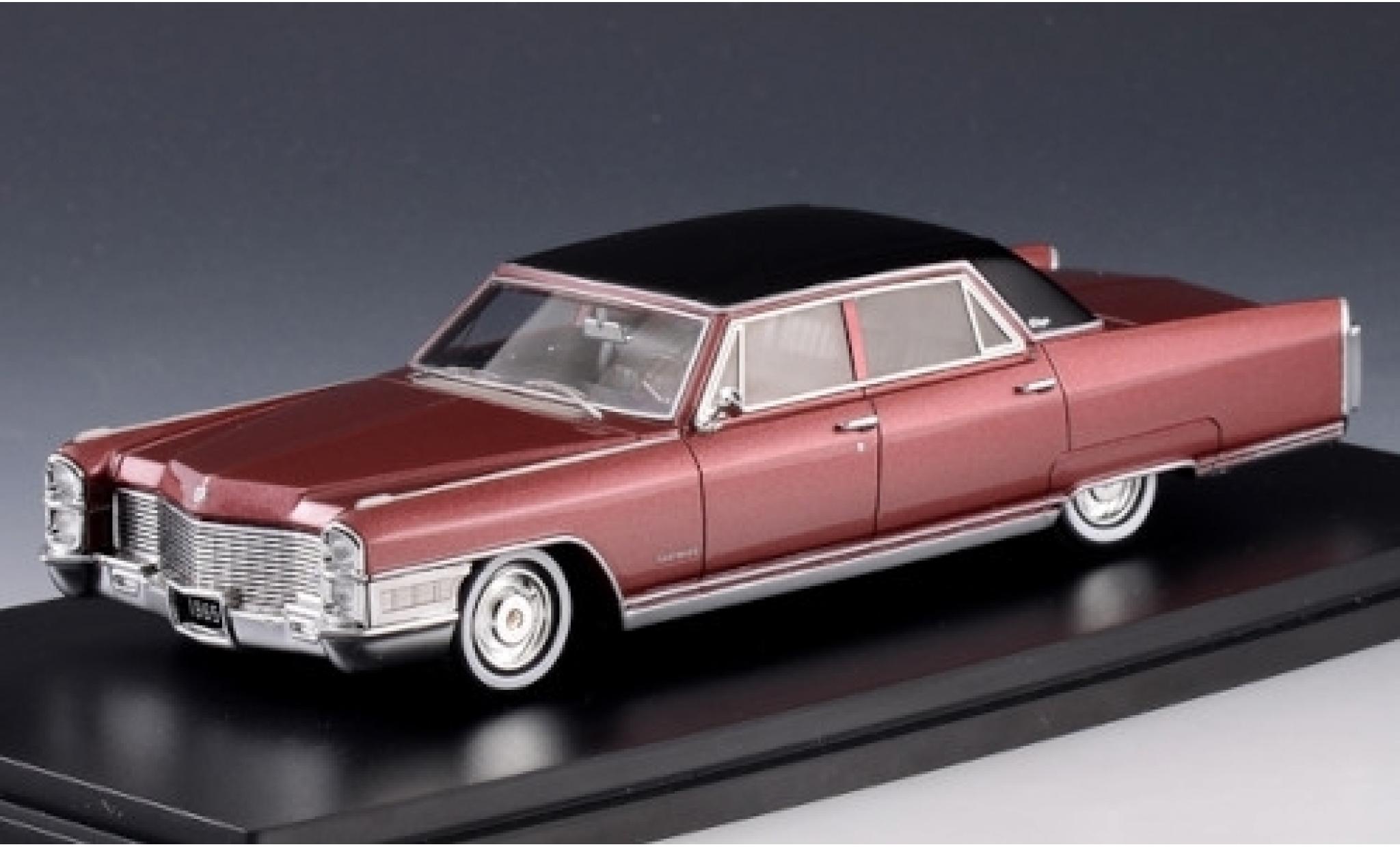 Cadillac Fleetwood 1/43 Stamp Models 60 Special metallico rosso/matt-nero 1965 modellino in miniatura