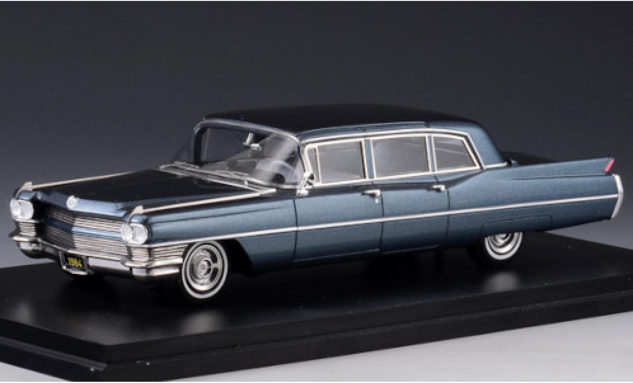 Cadillac Fleetwood 1/43 Stamp Models 75 Limousine metallico blu 1964 modellino in miniatura