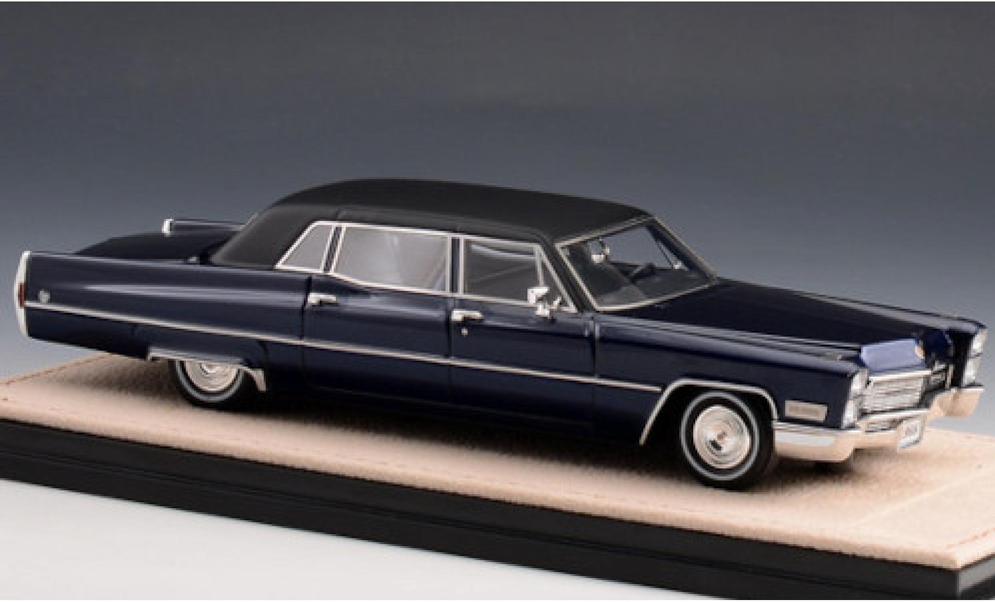 Cadillac Fleetwood 1/43 Stamp Models 75 Limousine metallico blu/matt-nero 1968 modellino in miniatura