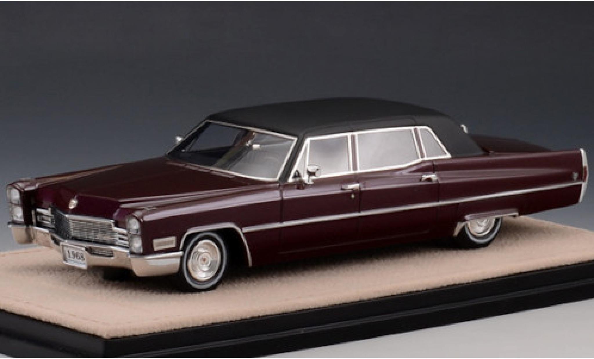 Cadillac Fleetwood 1/43 Stamp Models 75 Limousine metallico porpora/matt-nero 1968 modellino in miniatura