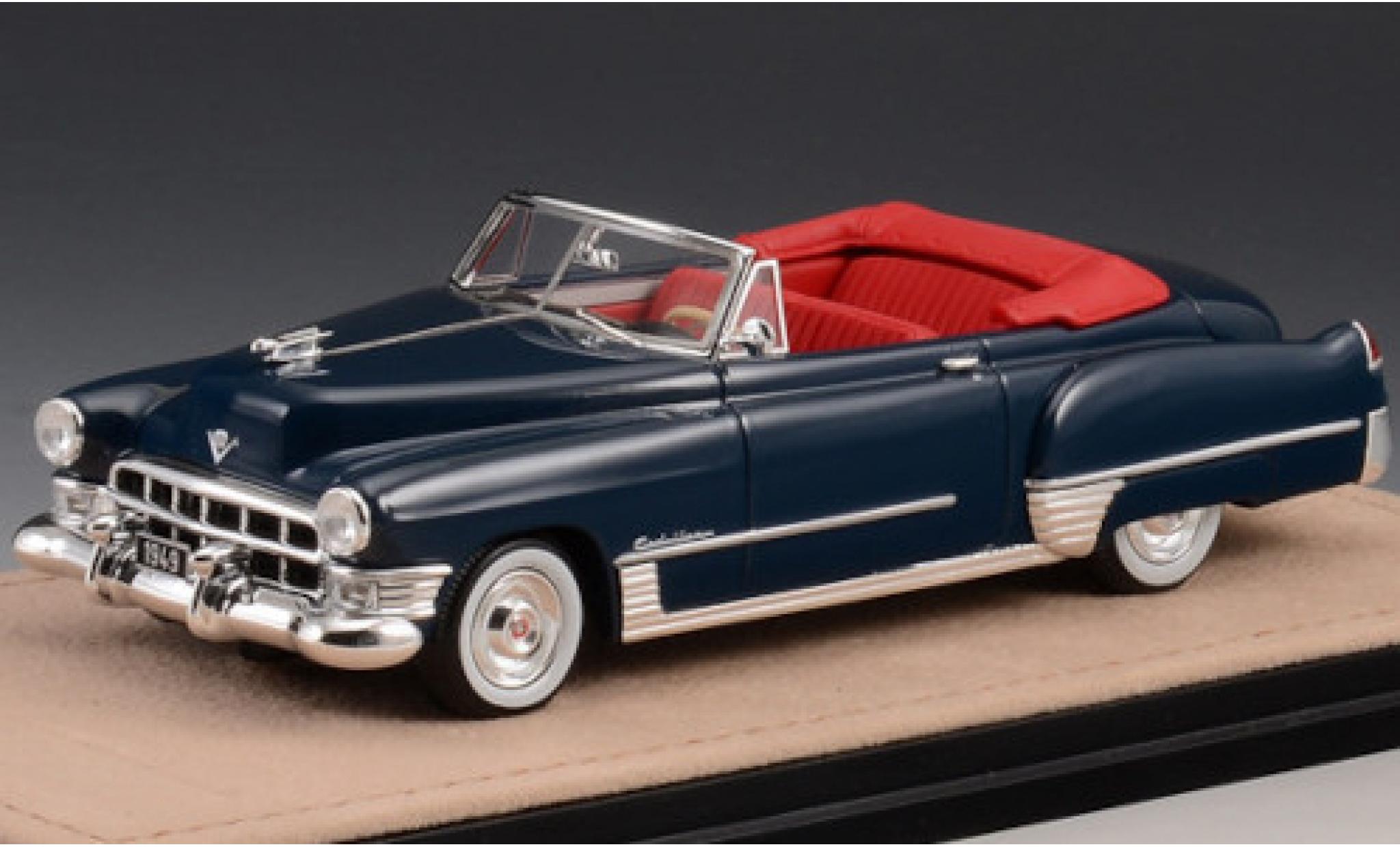 Cadillac Series 62 1/43 Stamp Models Convertibile metallico blu 1949 modellino in miniatura