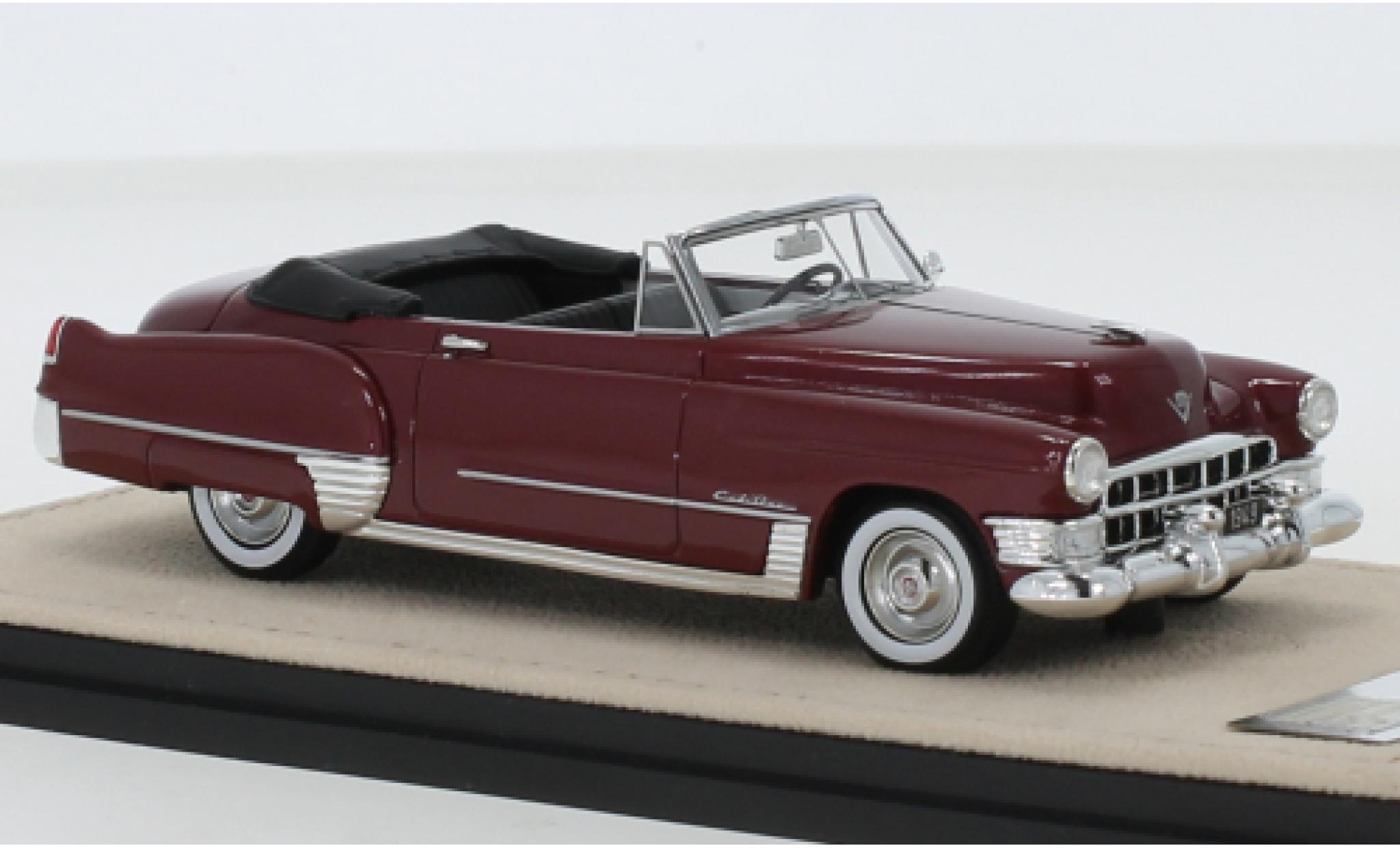 Cadillac Series 62 1/43 Stamp Models Convertibile metallico rosso 1949 modellino in miniatura