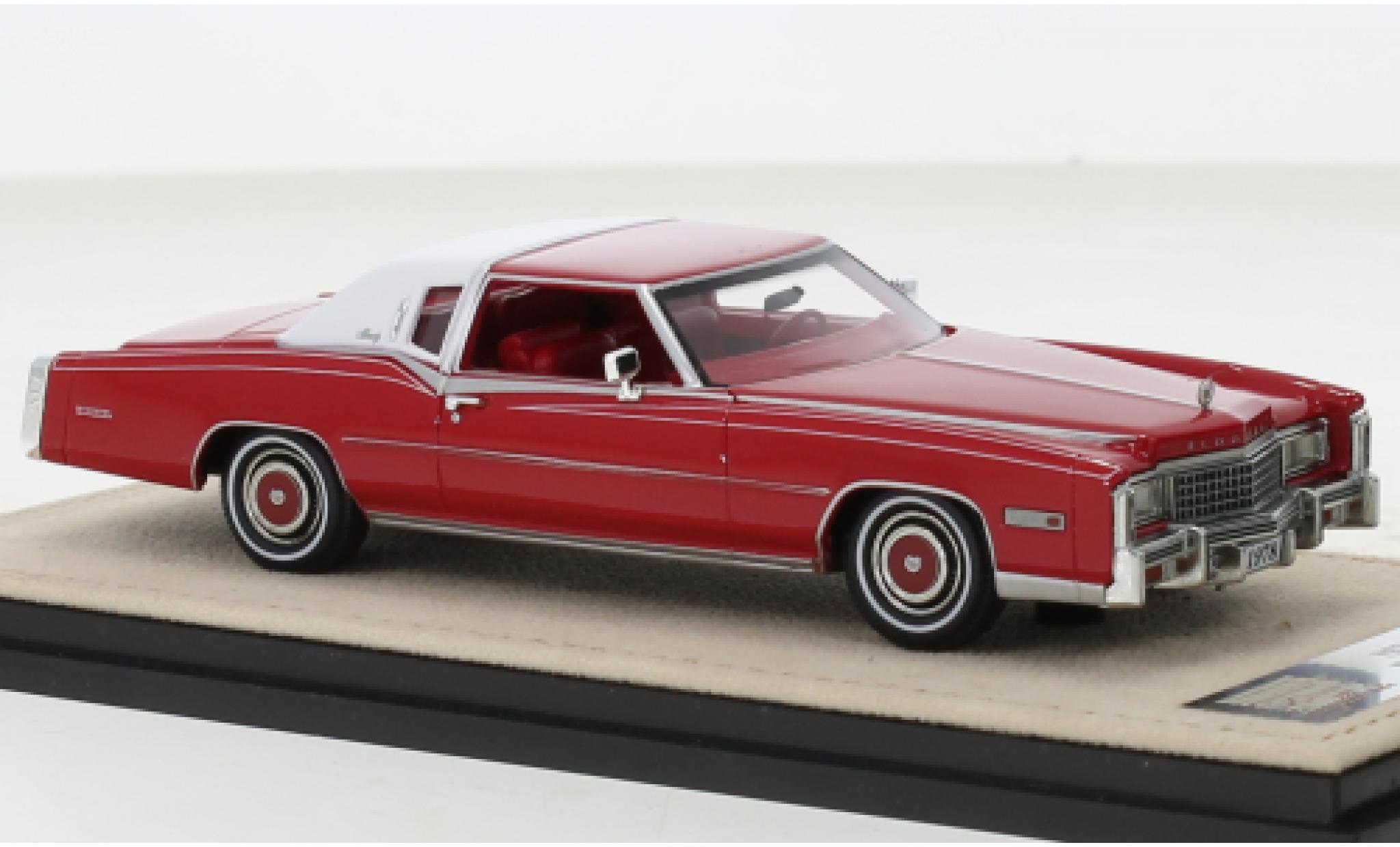 Cadillac Eldorado 1/43 Stamp Models Biarritz rosso/bianco 1978 modellino in miniatura