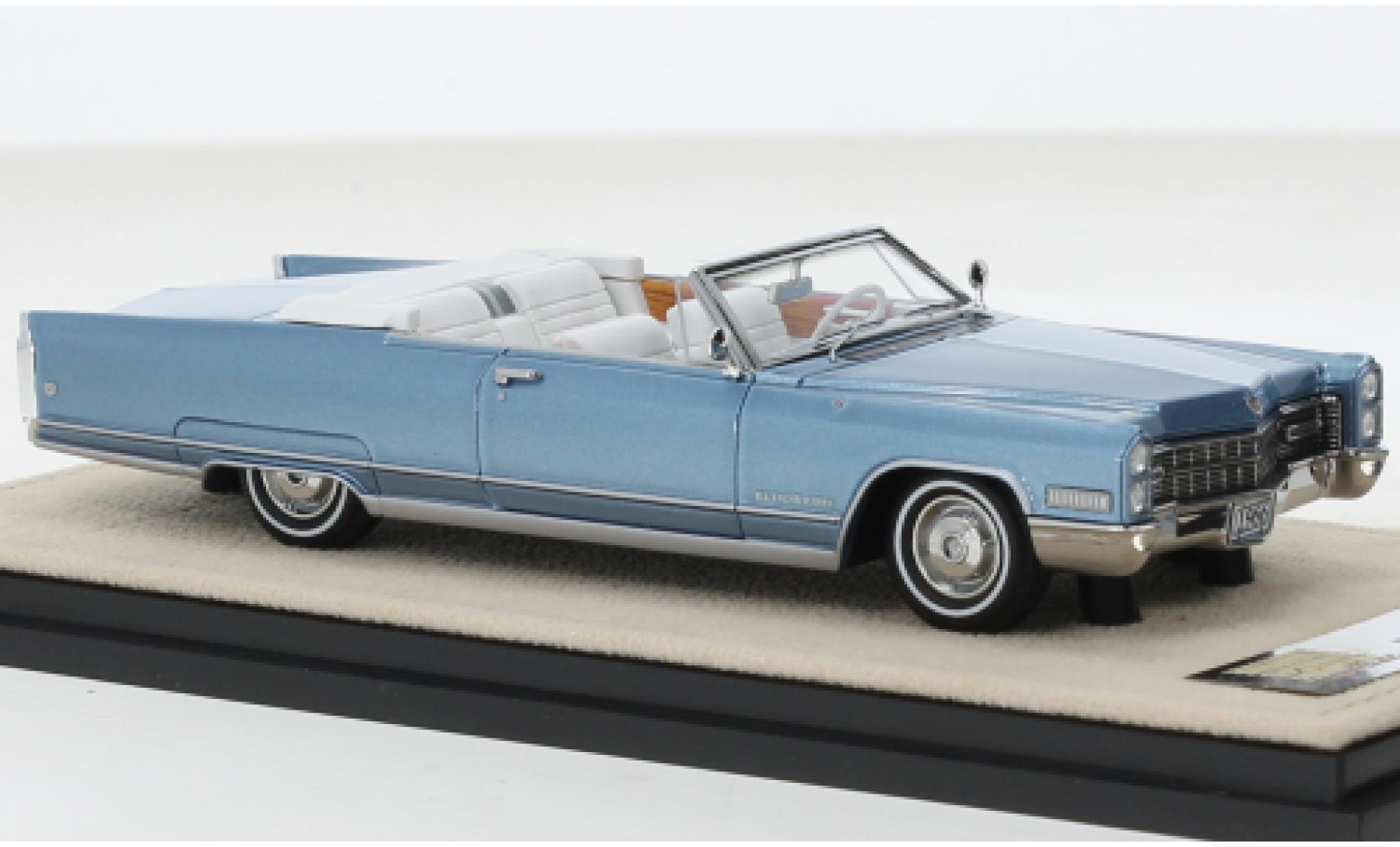 Cadillac Eldorado 1/43 Stamp Models Convertibile metallise blu clair 1966 modellino in miniatura