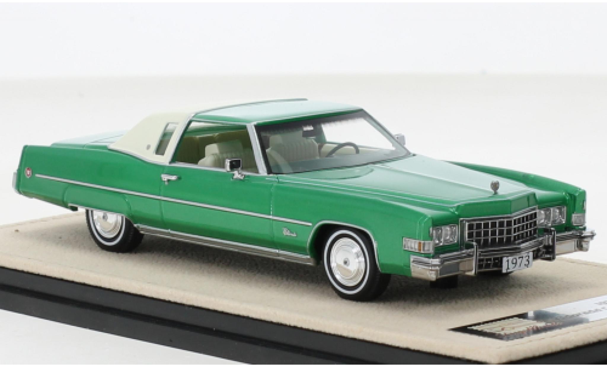 Cadillac Eldorado 1/43 Stamp Models Custom Cabriolet metallise verde 1973 modellino in miniatura