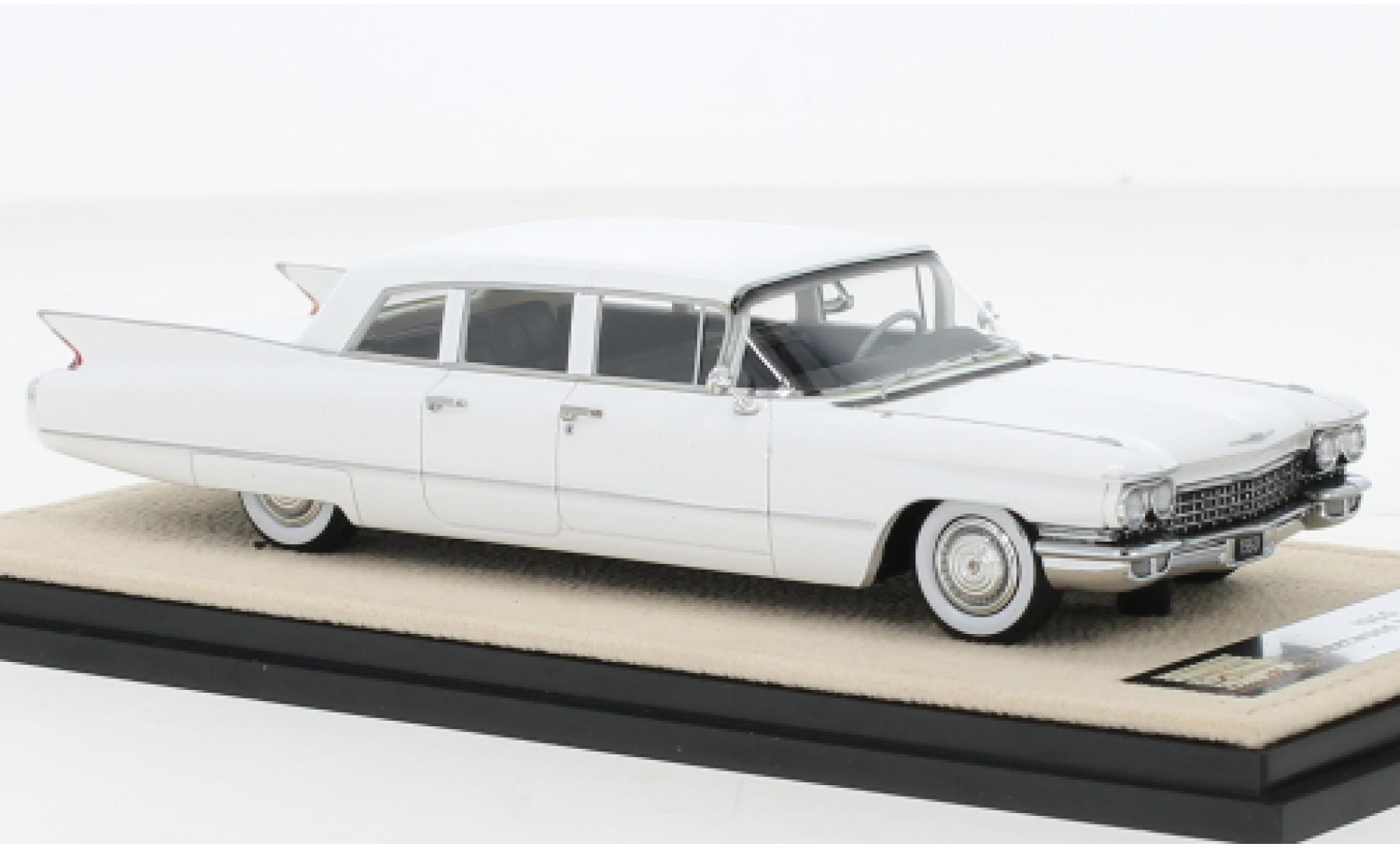 Cadillac Fleetwood 1/43 Stamp Models 75 Limousine bianco 1960 modellino in miniatura
