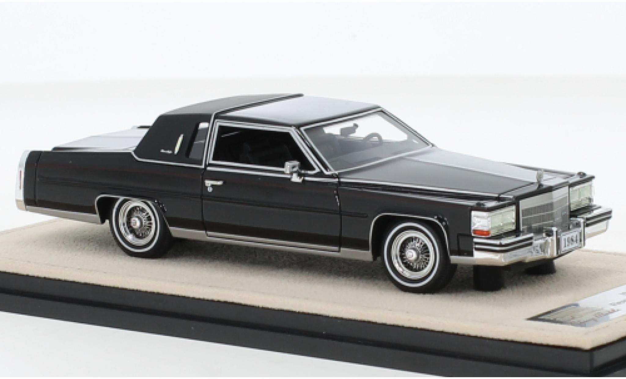 Cadillac Fleetwood 1/43 Stamp Models Brougham Coupe nero 1984 modellino in miniatura