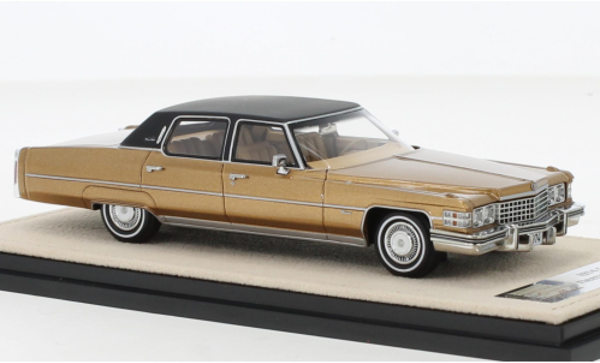Cadillac Fleetwood 1/43 Stamp Models Brougham metallise marroneee 1974 modellino in miniatura