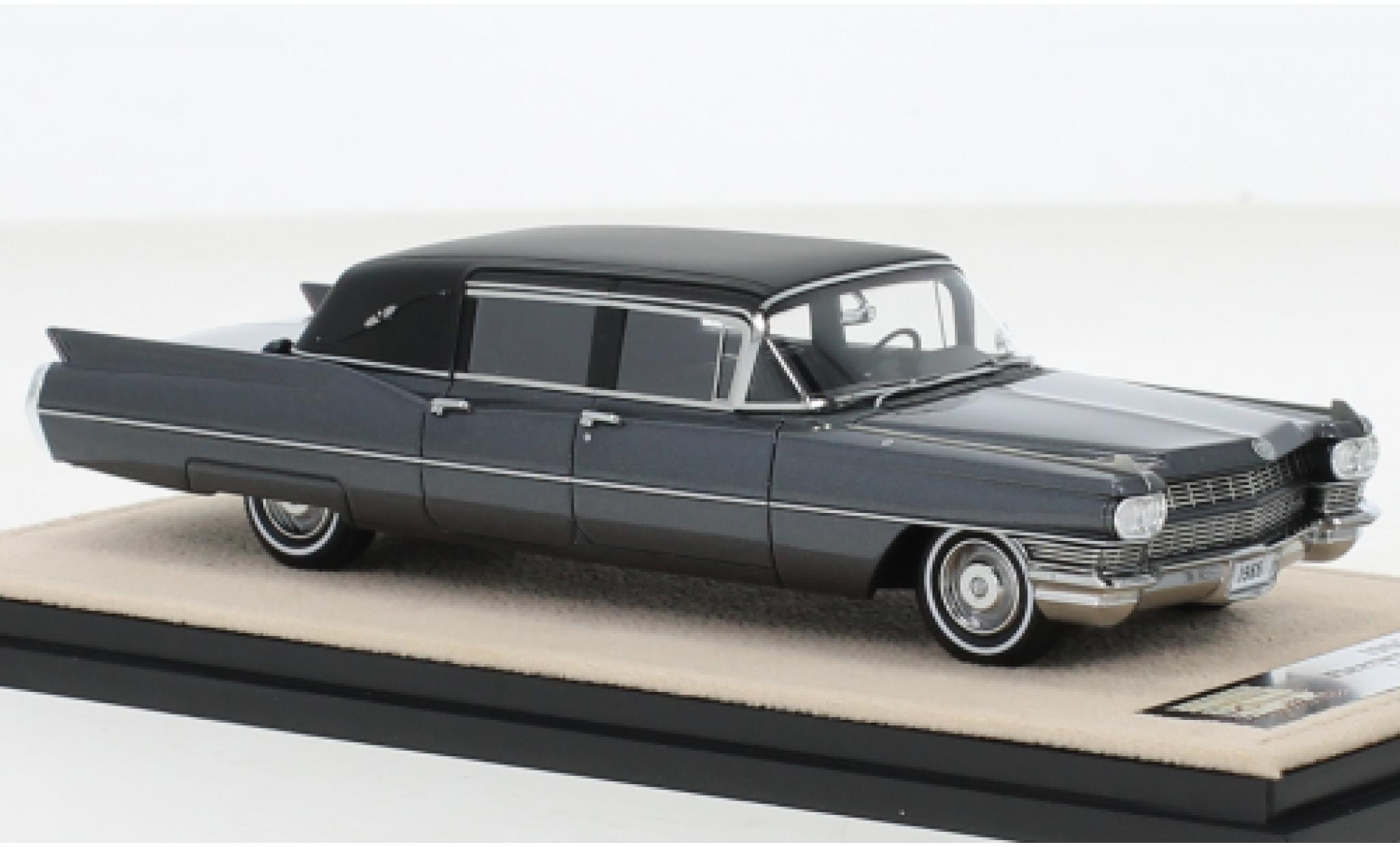 Cadillac Fleetwood 1/43 Stamp Models formel Limousine Landau Top metallise grigio/nero 1968 modellino in miniatura