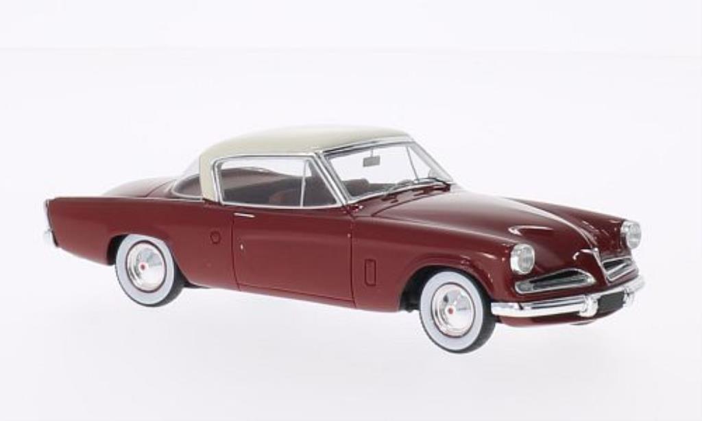 Studebaker Champion 1/43 Spark rosso/elfenbein Sondermodell MCW L.E.300 1953 modellino in miniatura