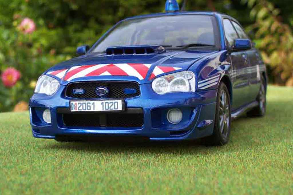 Subaru Impreza WRX 1/18 Autoart STI WRX gendarmerie / police tuning modellino in miniatura