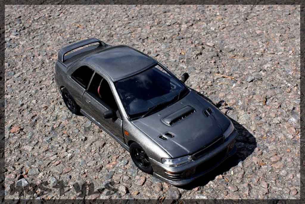Subaru Impreza WRX Type R 1/18 Autoart WRX Type R gt turbo sti grigio carbone