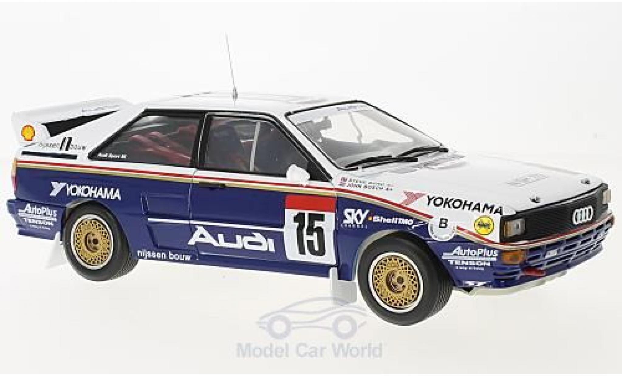 Audi Quattro 1/18 Sun Star A2 No.15 Rothmans 24h Ypres 1986 mit Decals J.Bosch/S.Bond modellino in miniatura