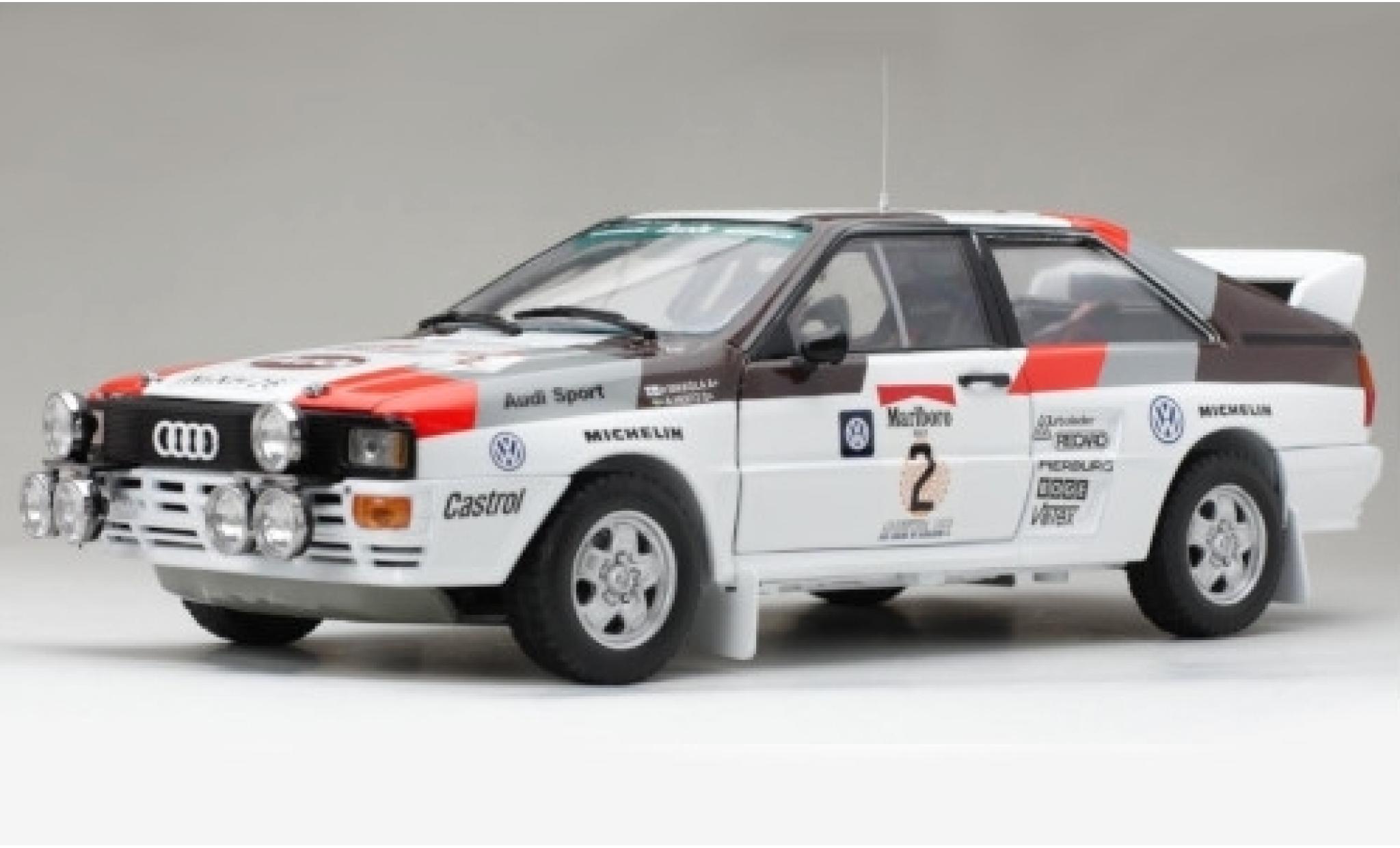 Audi Quattro 1/18 Sun Star A2 No.2 Sport Marlboro Rallye Argentinien 1983 avec Decals H.Mikkola/A.Hertz modellino in miniatura