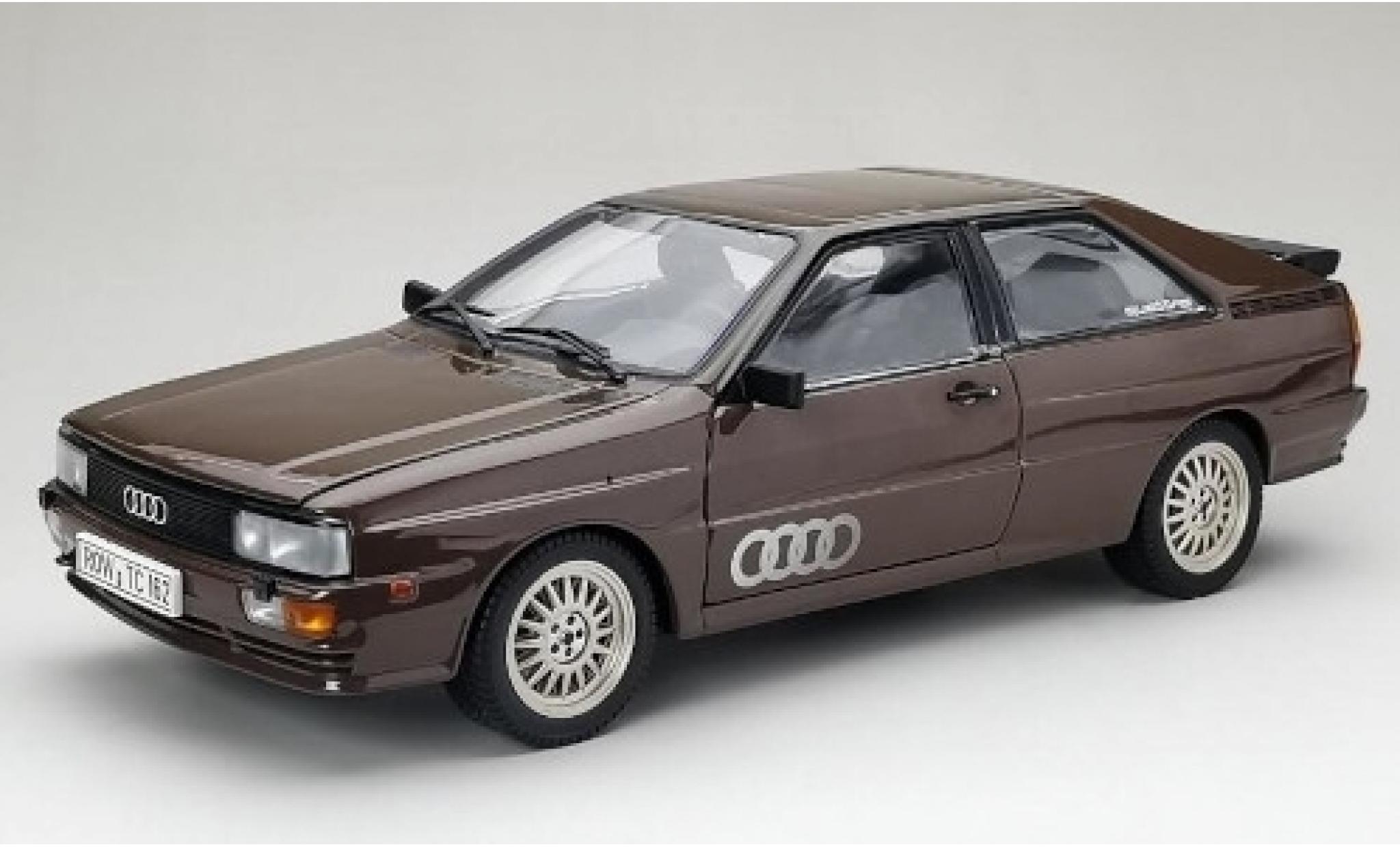 Audi Quattro 1/18 Sun Star quattro metallico marroneee 1981 modellino in miniatura