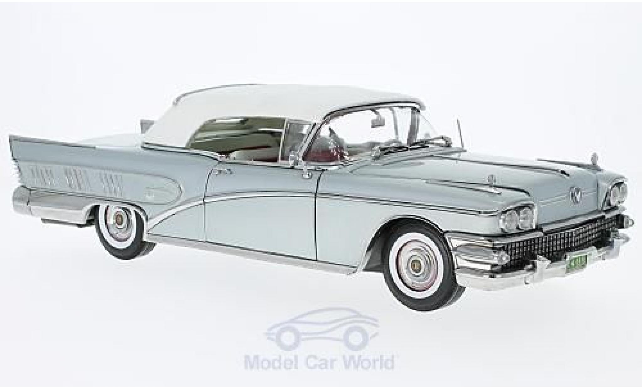 Buick Limited 1/18 Sun Star Convertibile grigio 1958 geschlossen modellino in miniatura
