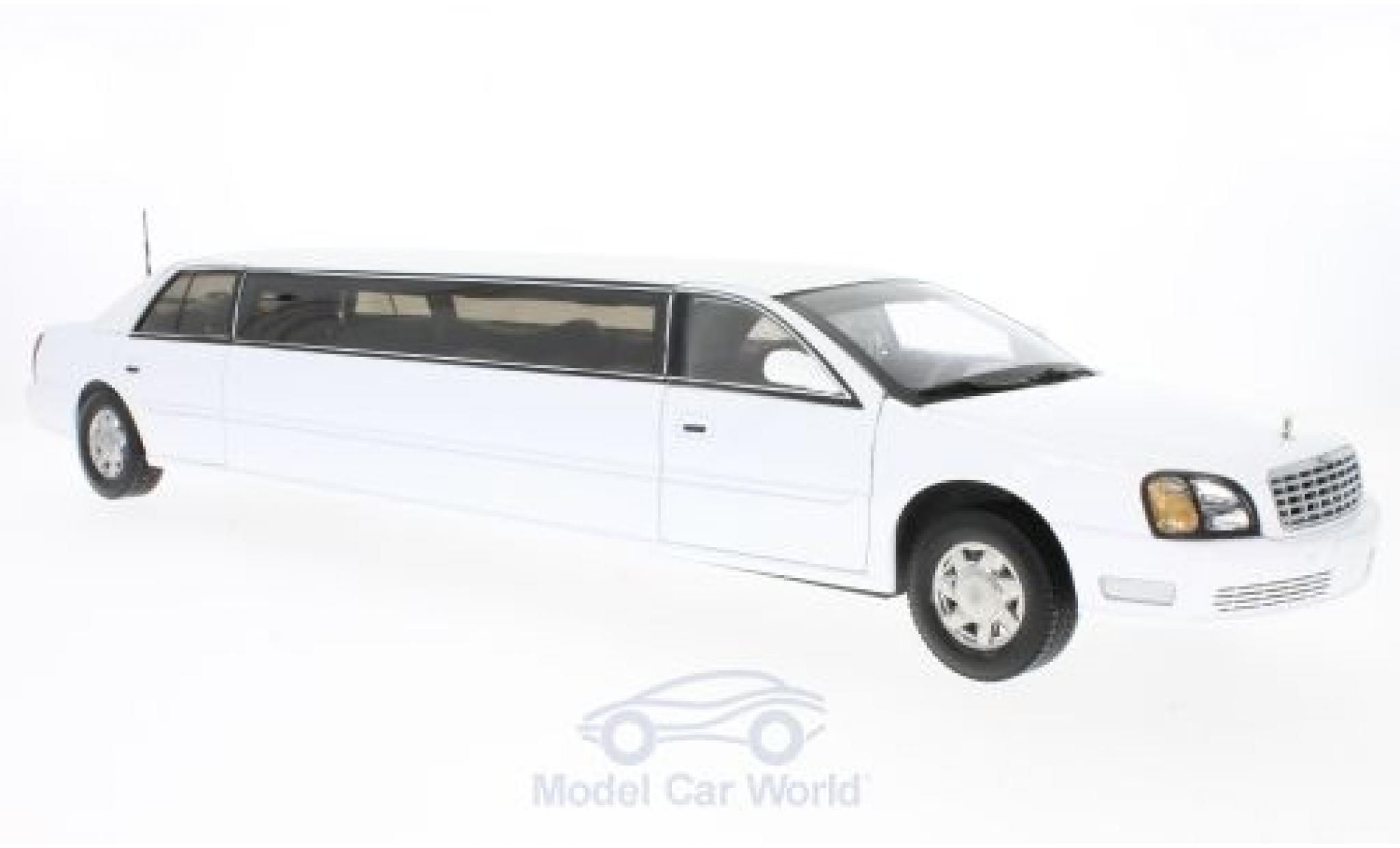 Cadillac Deville 1/18 Sun Star DeVille Limousine bianco 2004 modellino in miniatura