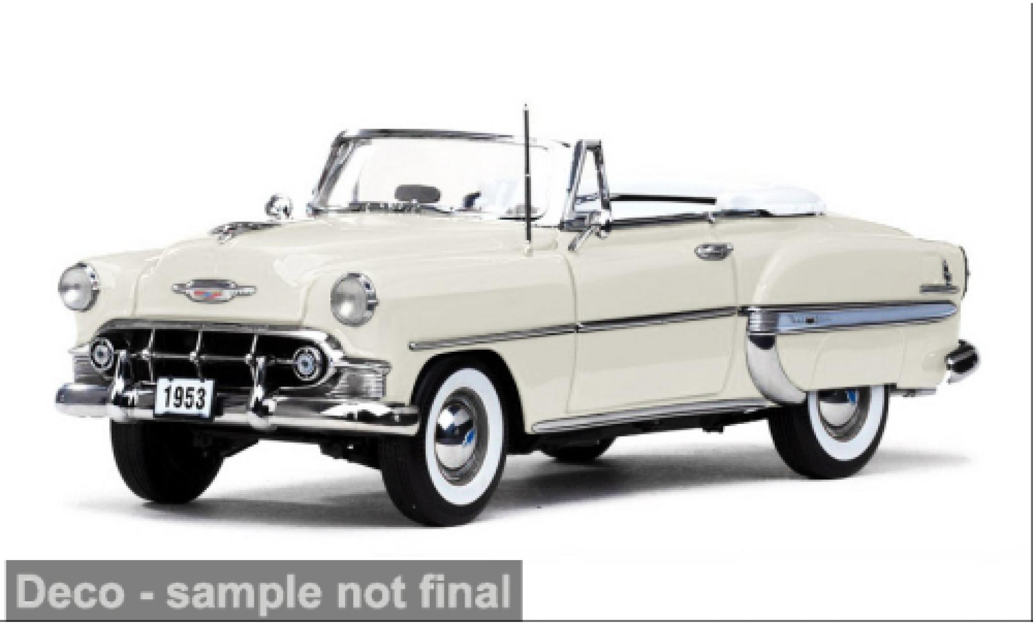Chevrolet Bel Air Sun Star OpenCabriolet weiss 1953 1:18 modellino in miniatura