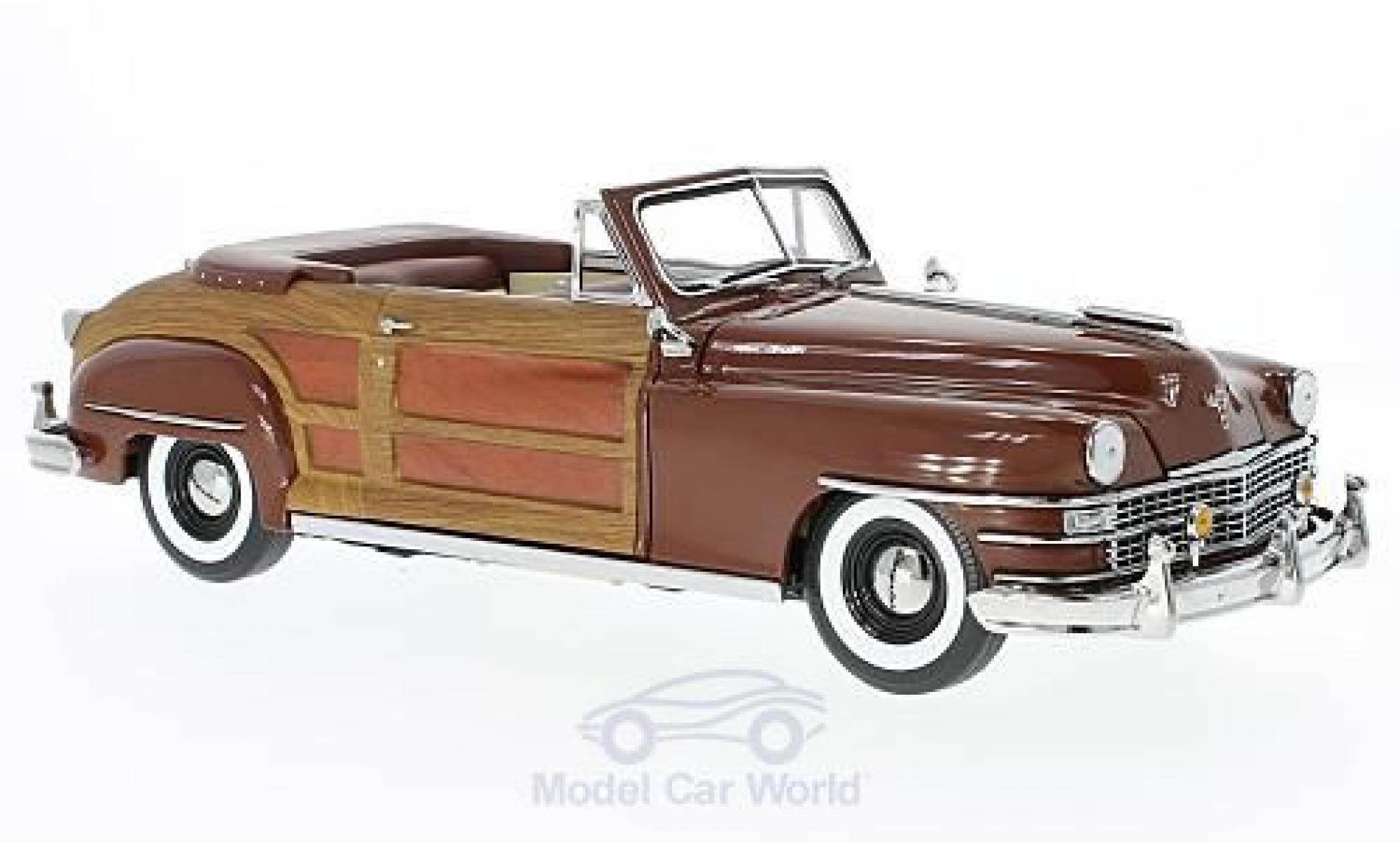 Chrysler Town & Country 1/18 Sun Star marroneee/Holzoptik 1948 modellino in miniatura