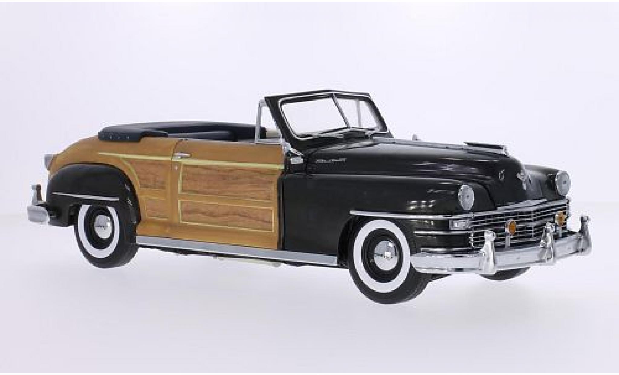 Chrysler Town & Country 1/18 Sun Star metallico grigio/Holzoptik 1948 Verdeck ouvert modellino in miniatura