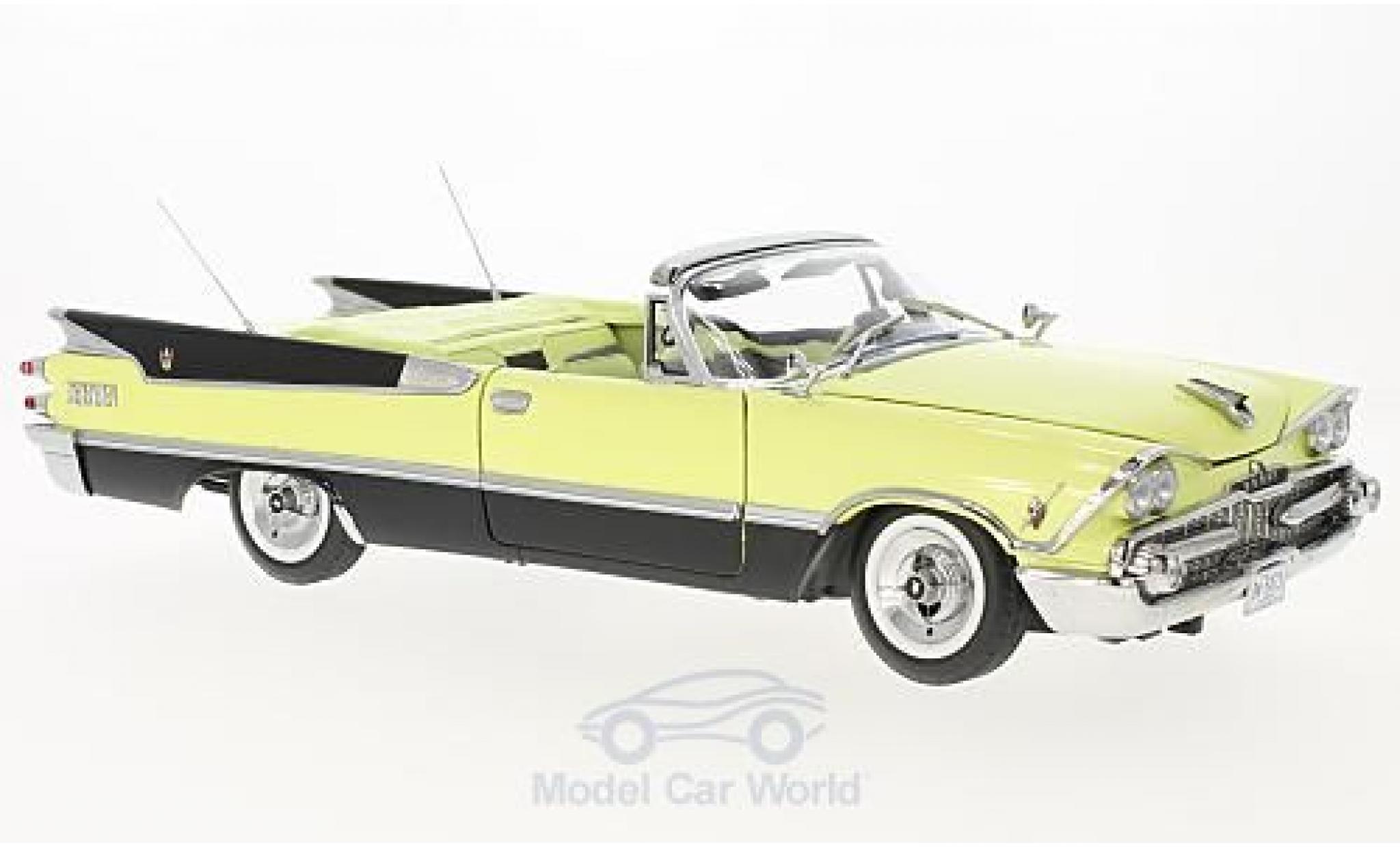 Dodge Custom Royal Lancer 1/18 Sun Star Convertibile giallo/nero 1959 modellino in miniatura