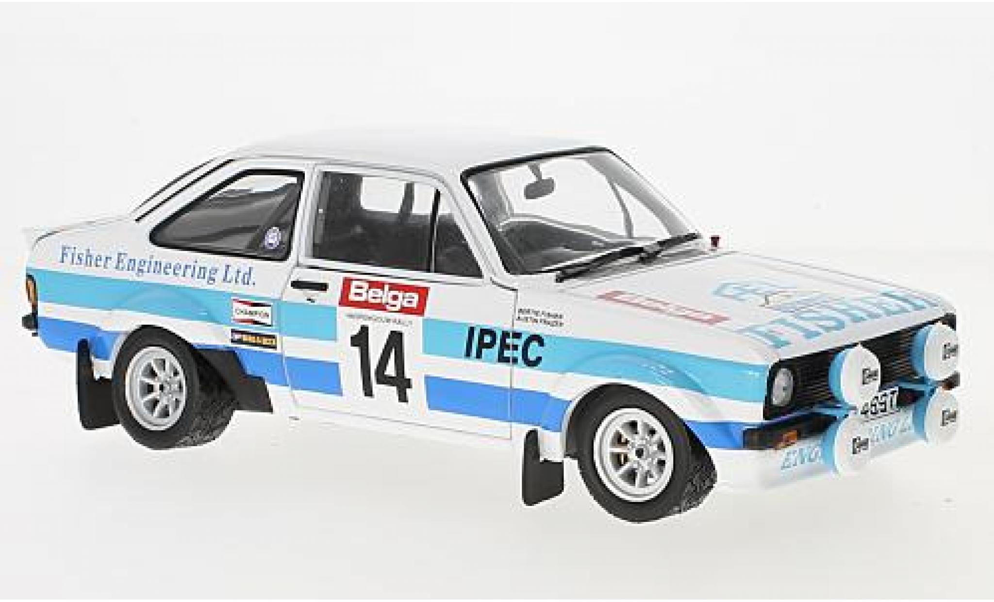 Ford Escort 1/18 Sun Star II RS1800 No.14 Rally Ypern 1981 B.Fisher/A.Frazer modellino in miniatura