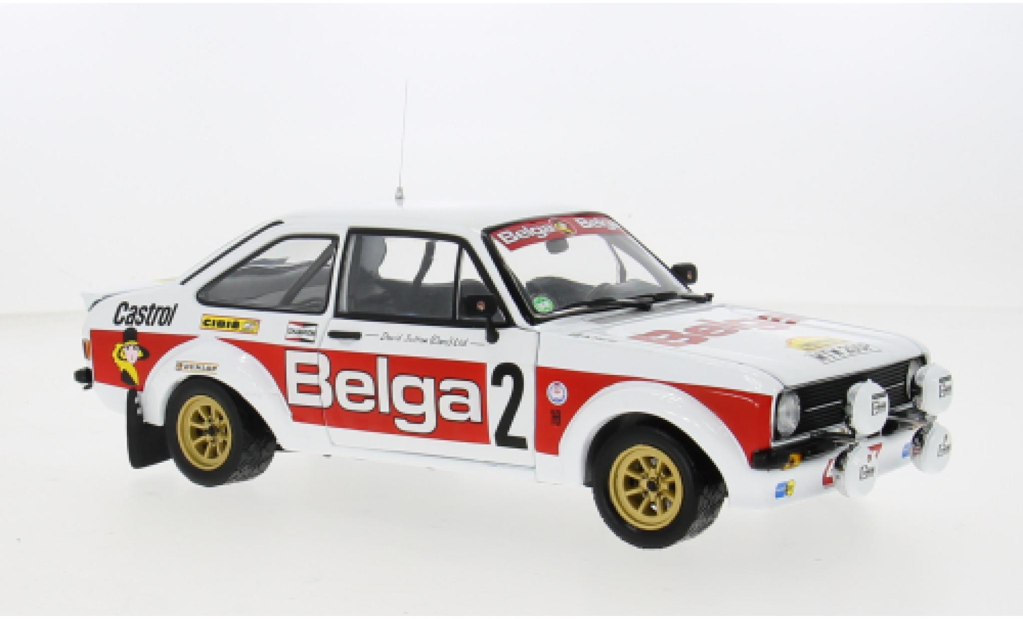 Ford Escort 1/18 Sun Star Mk II RS 1800 No.2 Belga Rallye du Condroz 1979 1:18 modellino in miniatura