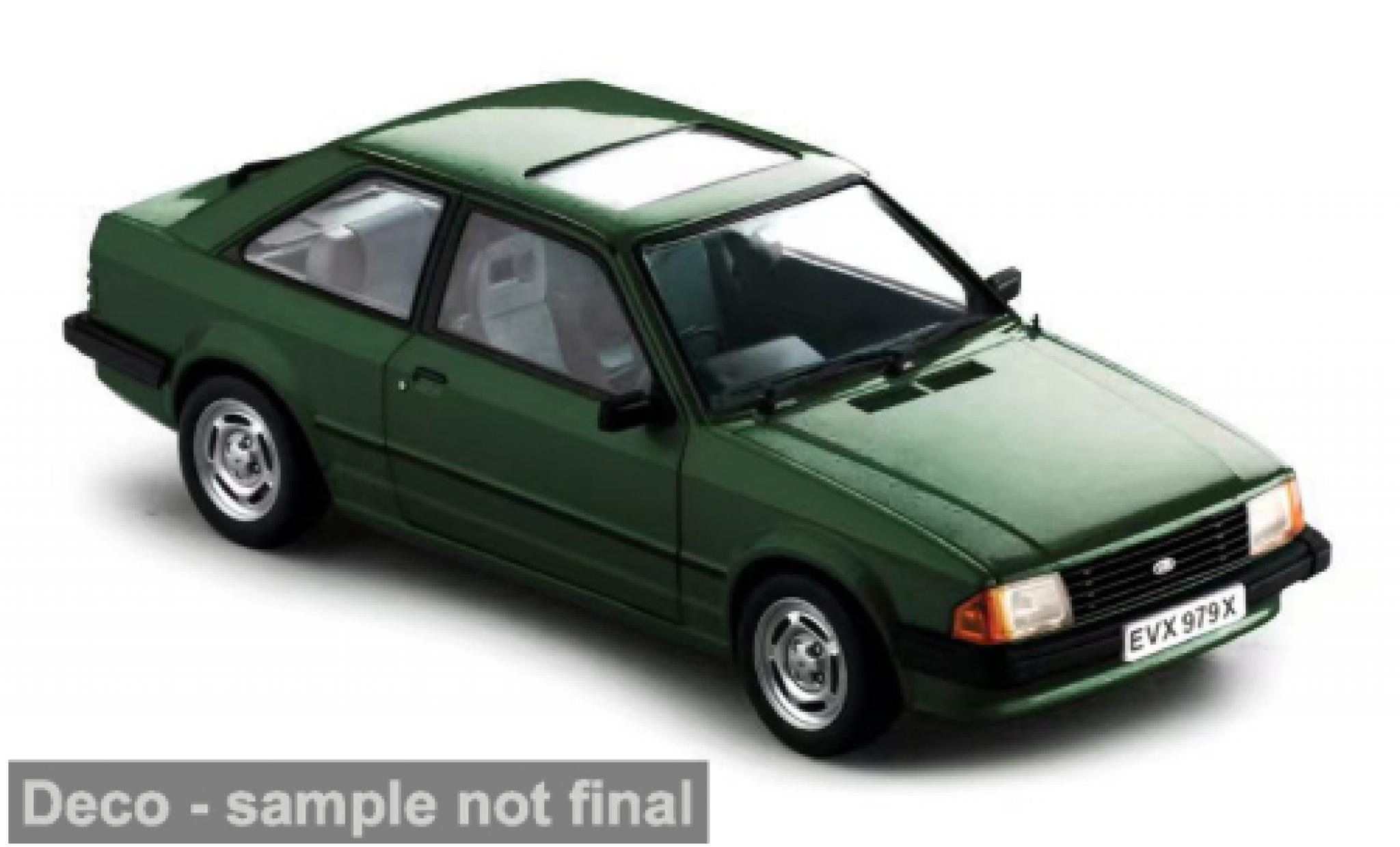 Ford Escort 1/18 Sun Star MK III GL grün 1981 1:18 modellino in miniatura