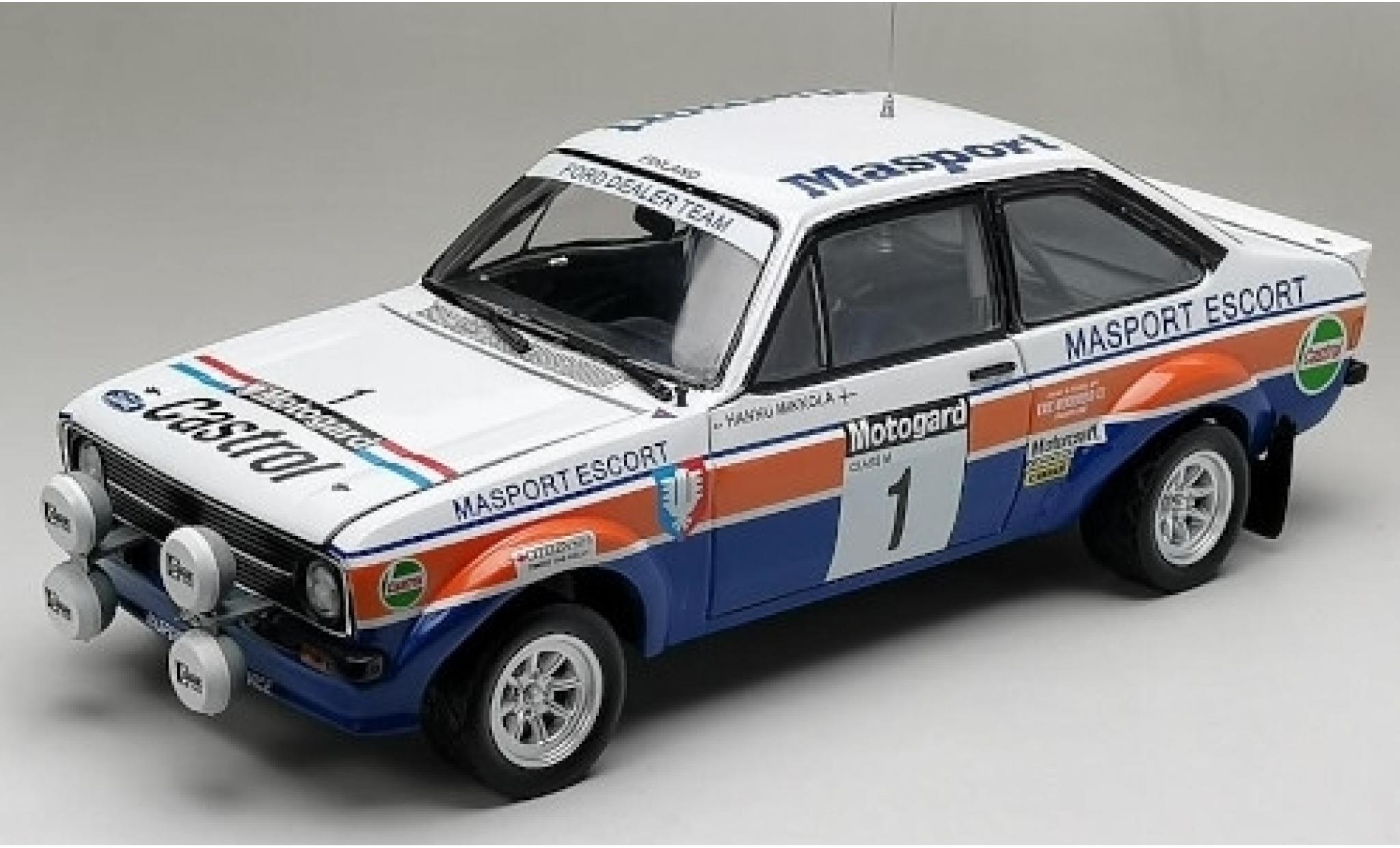 Ford Escort 1/18 Sun Star MkII RS 1800 No.1 Masport Castrol Rallye WM Rally Neuseeland 1979 H.Mikkola/A.Hertz modellino in miniatura