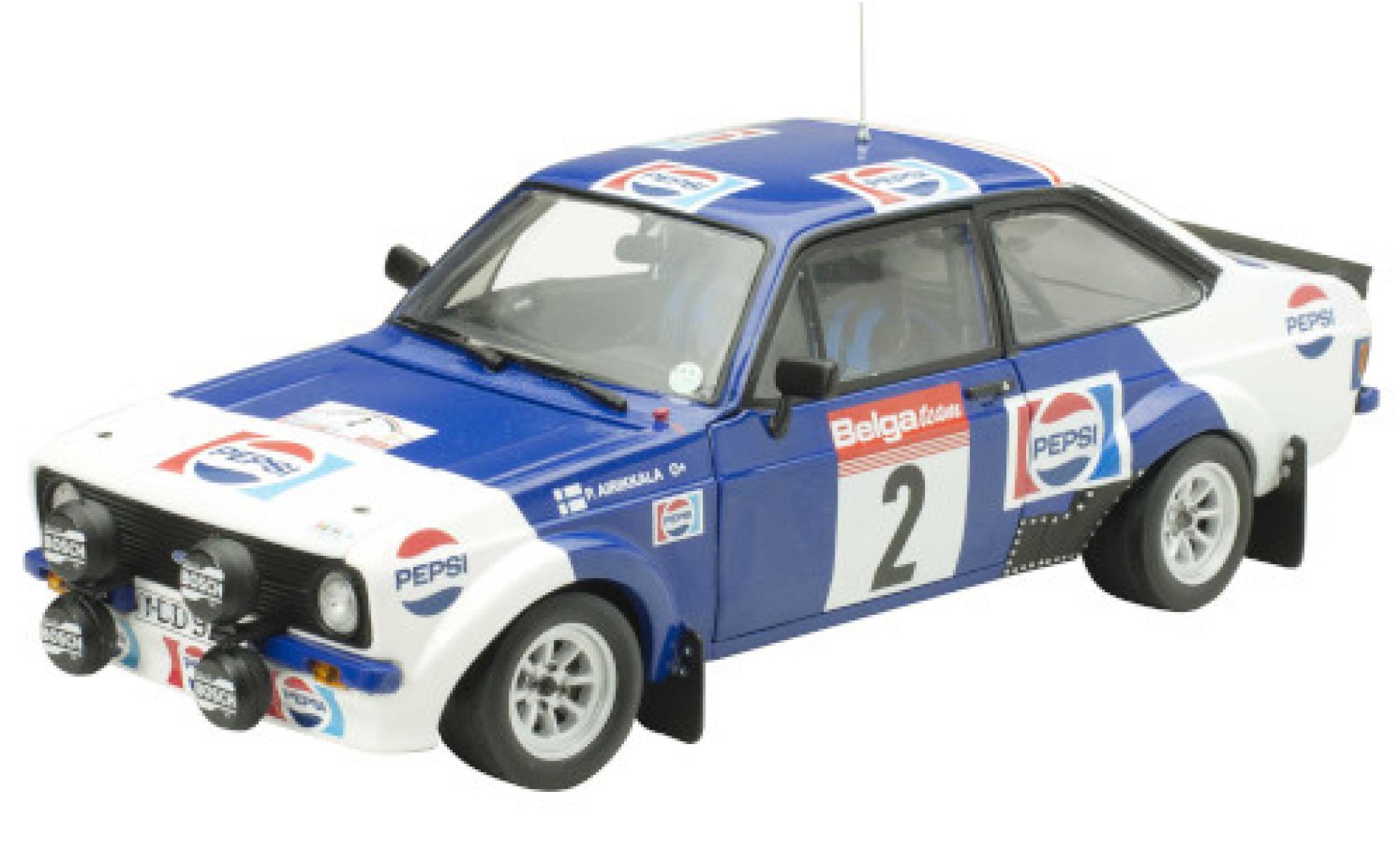 Ford Escort 1/18 Sun Star MkII RS1800 No.2 Pepsi Circuit des Ardennes 1983 mit Decals P.Airikkala/J.Piironen modellino in miniatura