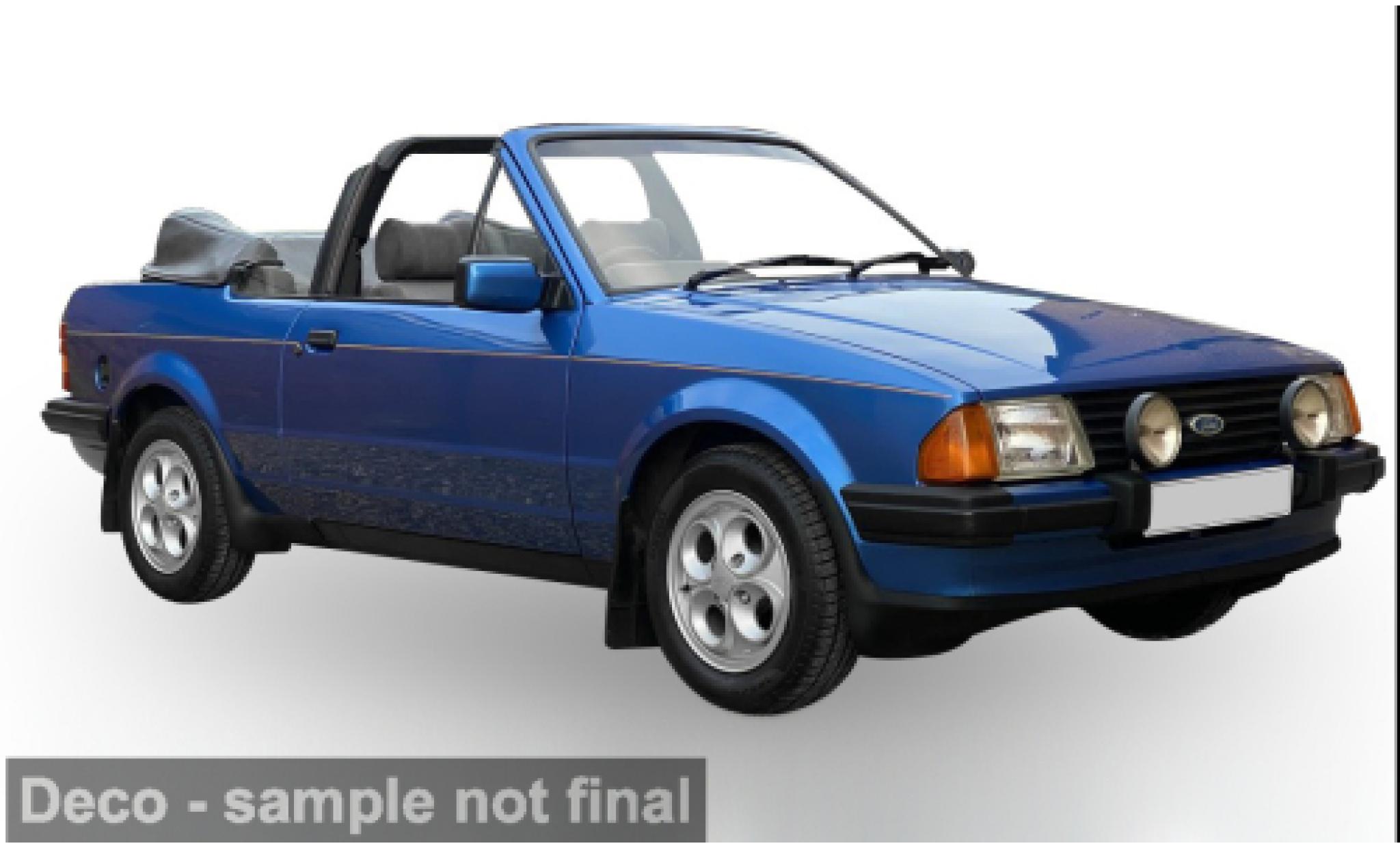 Ford Escort 1/18 Sun Star XR3i blau 1984 1:18 modellino in miniatura