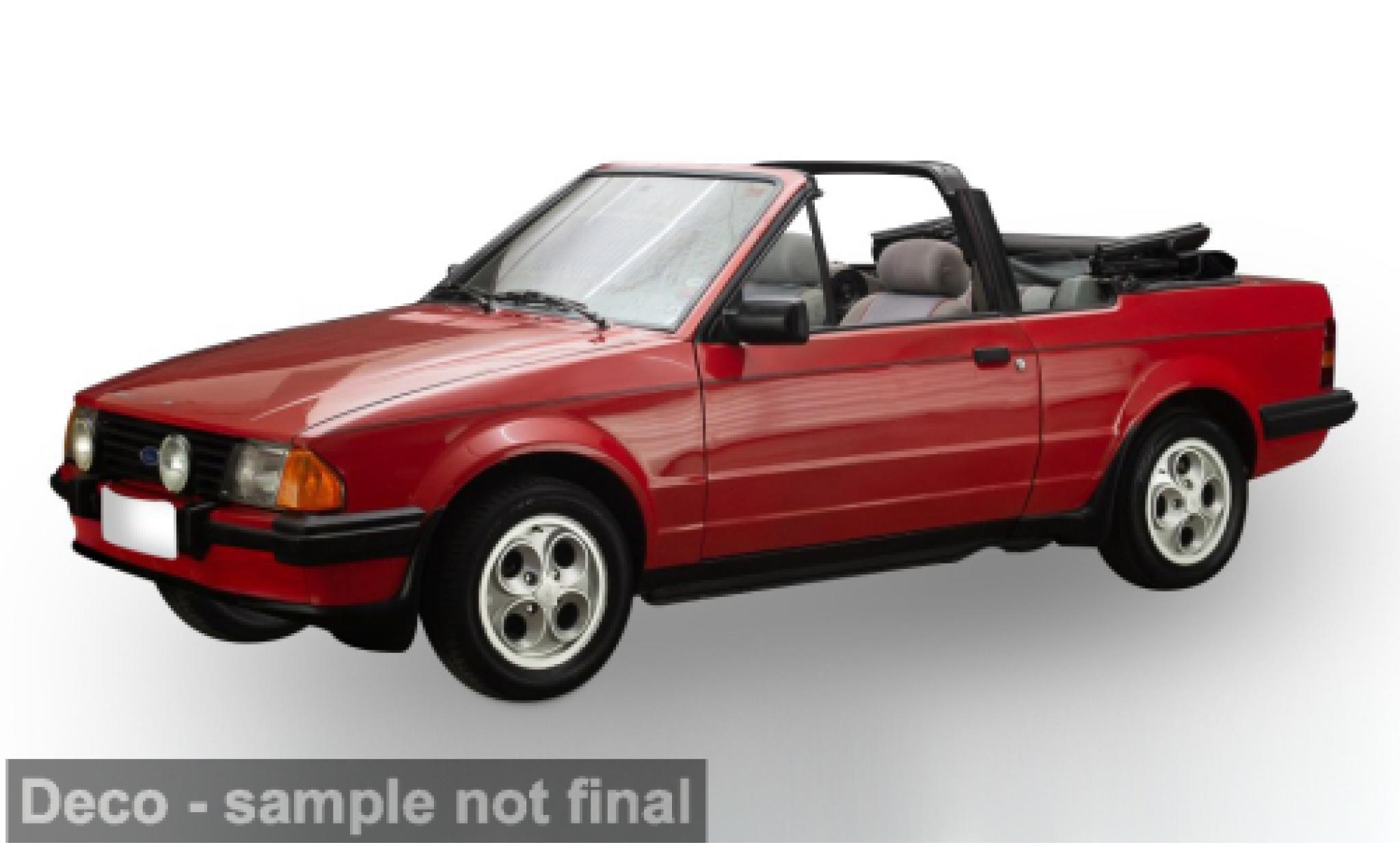 Ford Escort 1/18 Sun Star XR3i rot 1984 1:18 modellino in miniatura