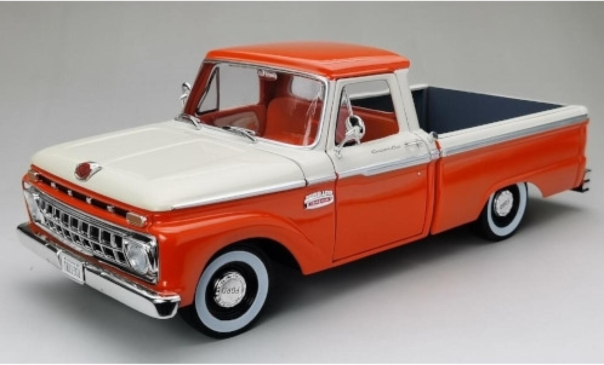 Ford F-1 1/18 Sun Star 00 Custom Cab Pickup orange/bianco 1965 modellino in miniatura