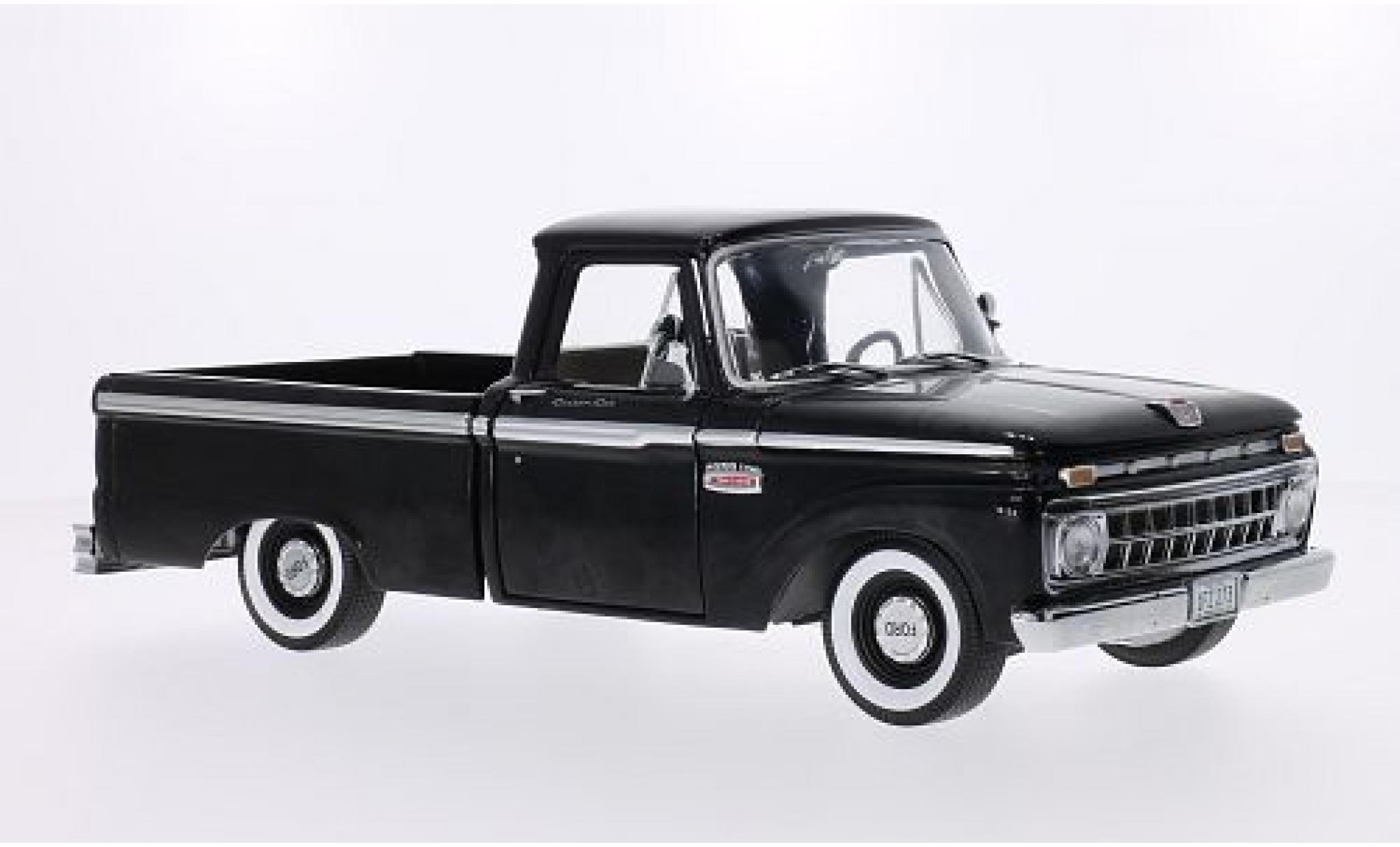 Ford F-1 1/18 Sun Star 00 Custom Cab Pickup nero 1965 modellino in miniatura