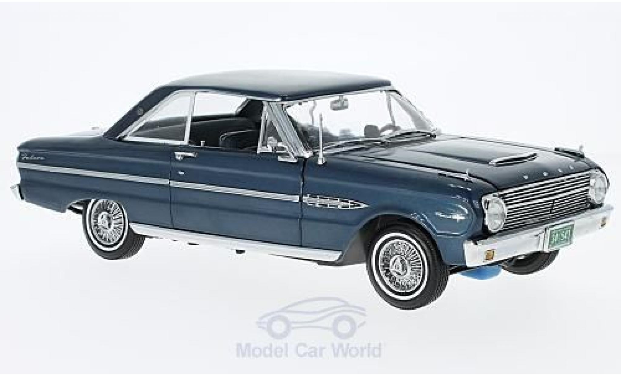 Ford Falcon 1/18 Sun Star HardTop metallico blu 1963 ohne Vitrine modellino in miniatura